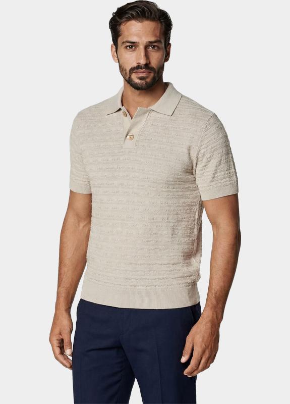 Innocente Polo heren Beige  324/8005 beige
