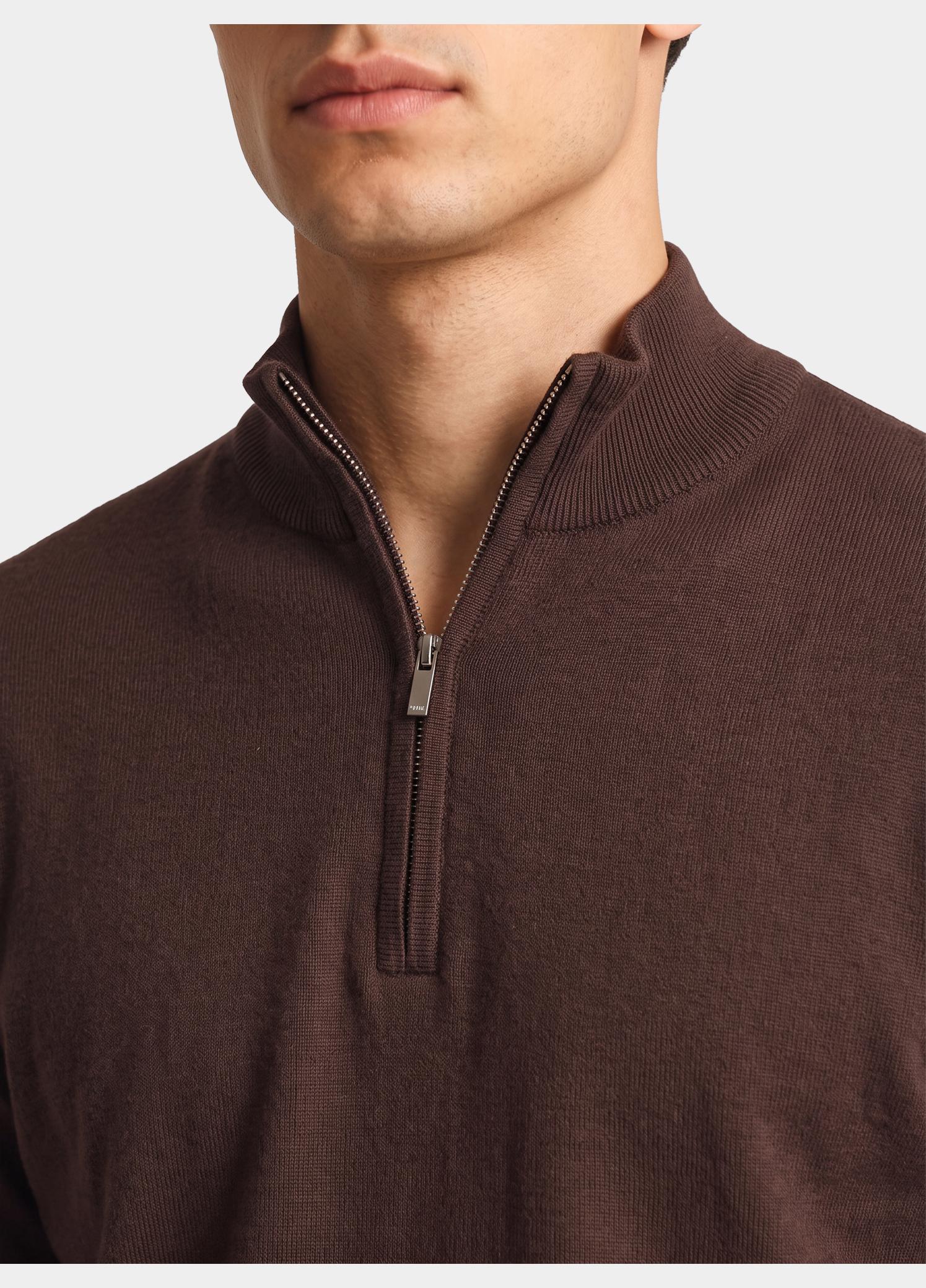 Bos Half Zip Bruin  302/8106