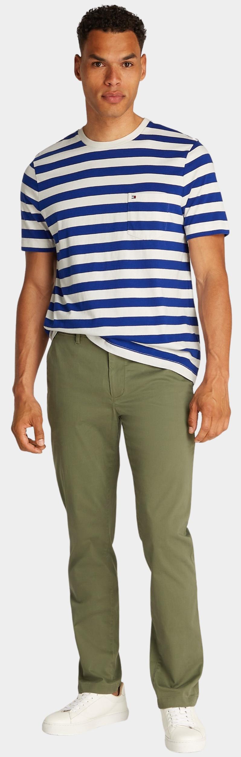 Tommy Hilfiger T-shirt korte mouw Blauw Essential Solid Pocket Tee MW0MW37283/0FB