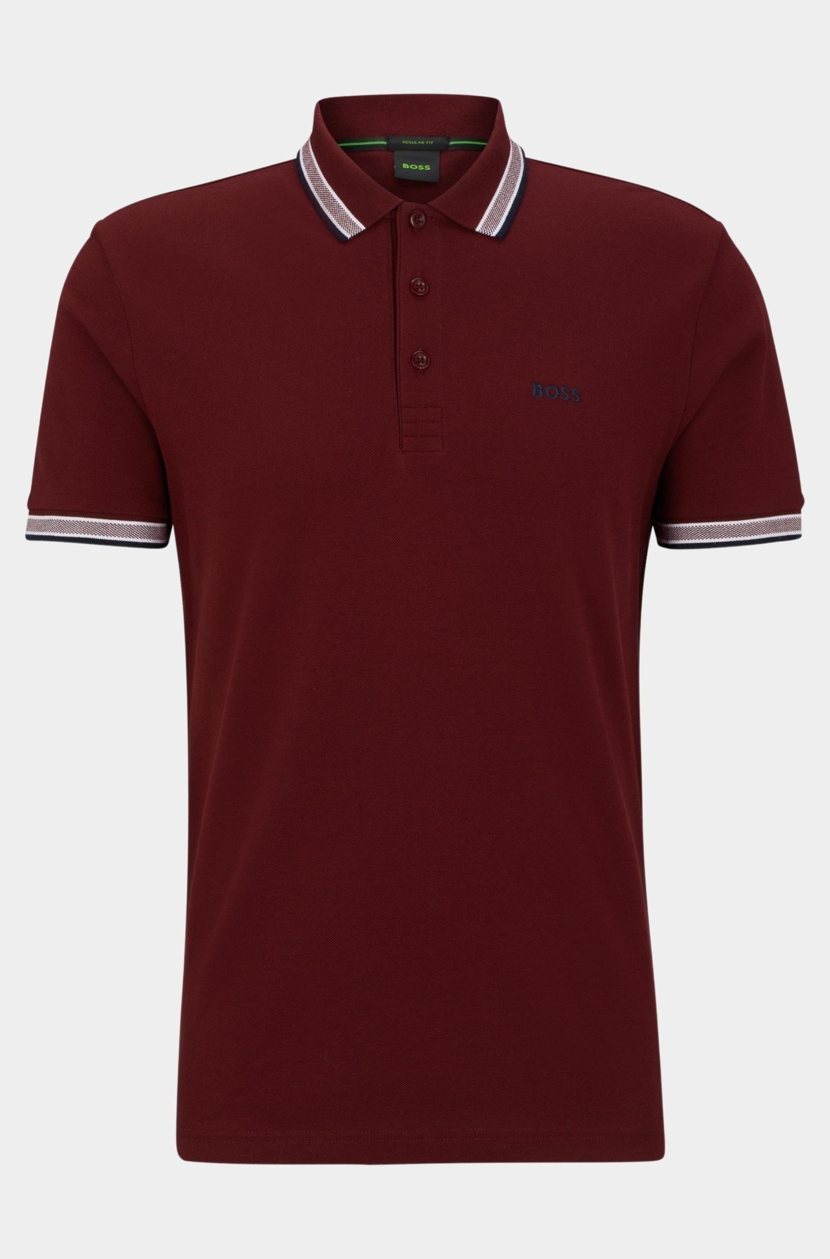 BOSS Green Polo korte mouw Rood Paddy 10241663 01 50468983/602