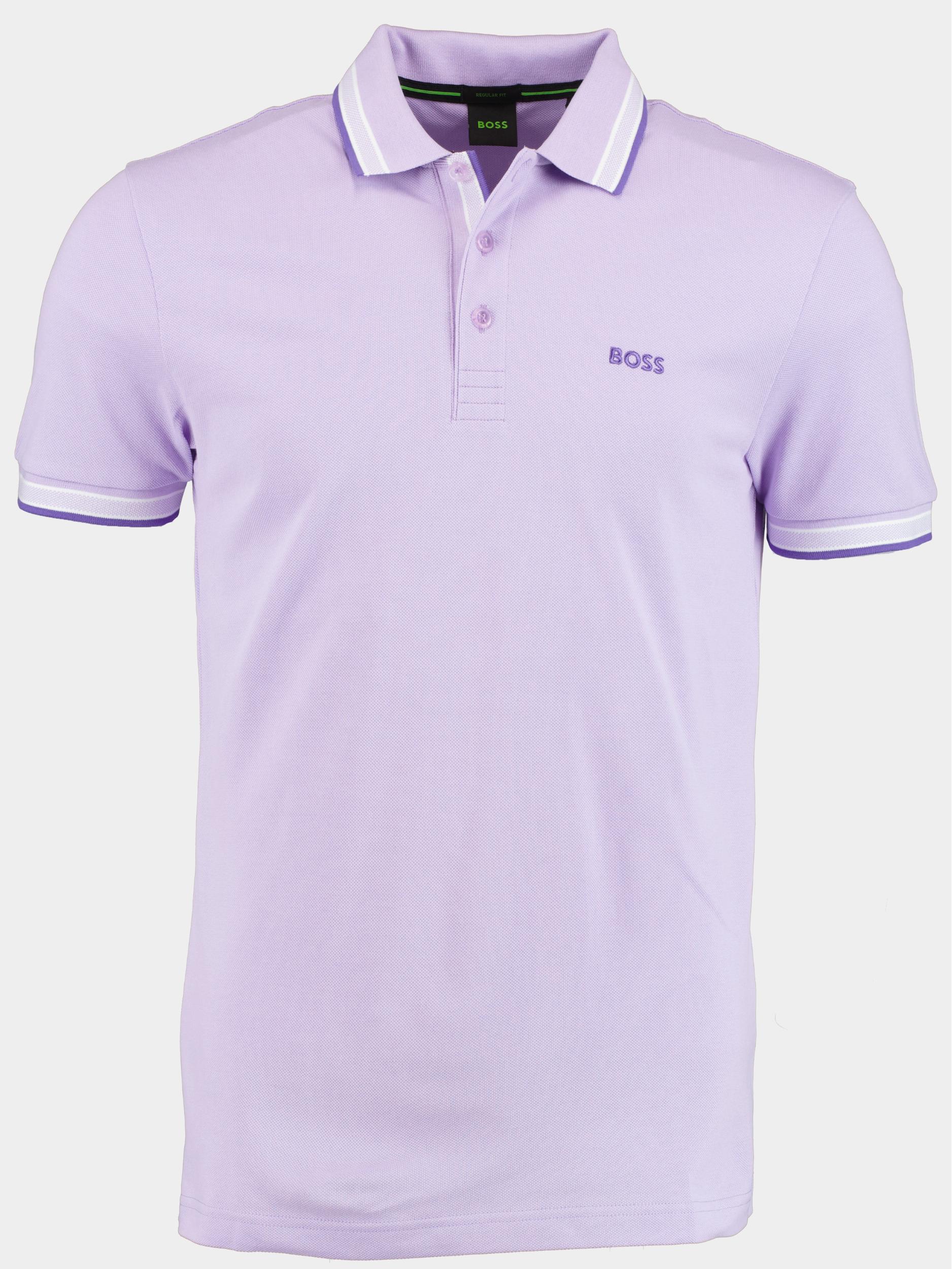 BOSS Green Polo korte mouw Paars Paddy 10241663 01 50468983/534