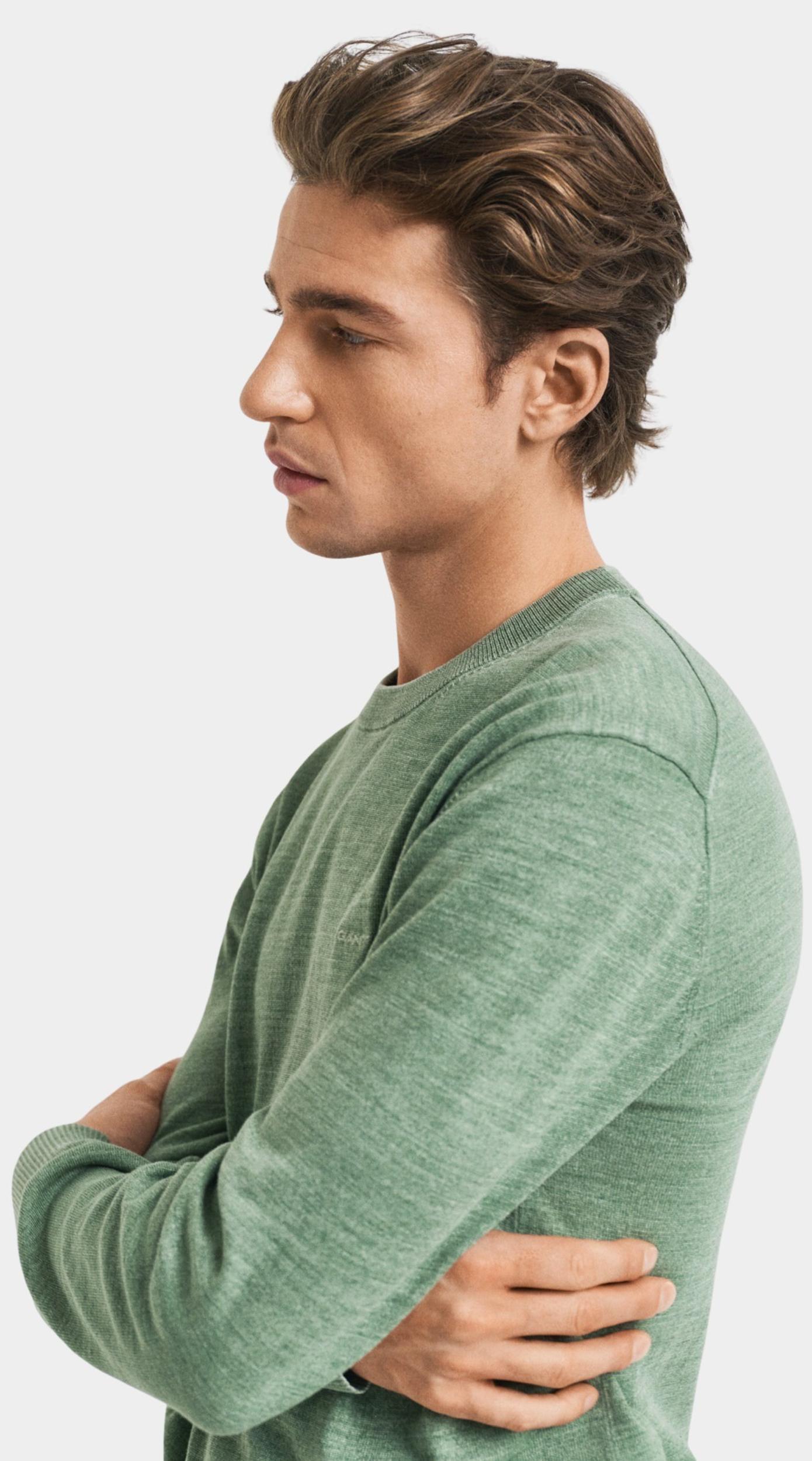 Gant Pullover Groen SUNFADED C-NECK 8050244/362