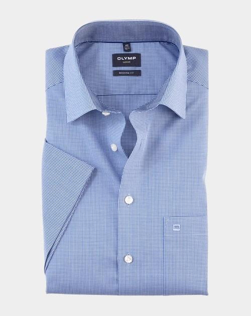 Olymp Business hemd korte mouw Blauw 3390/12 Hemden 339012/19