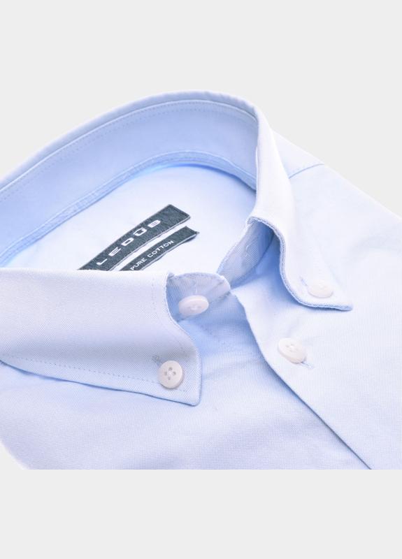 Ledub Business hemd korte mouw Blauw  0142457/120-120-000
