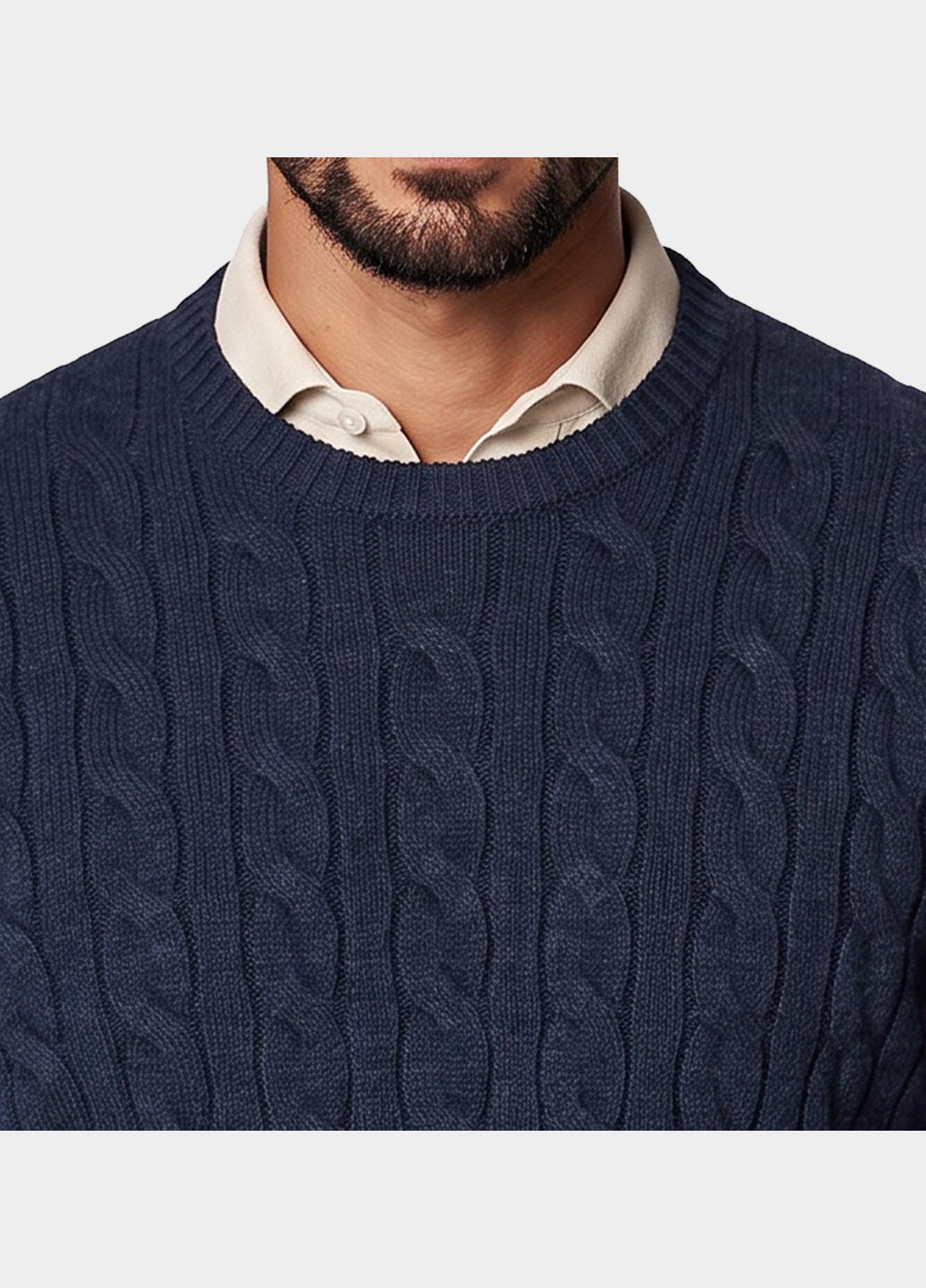 Bos Pullover heren Blauw  1191/103 - Navy