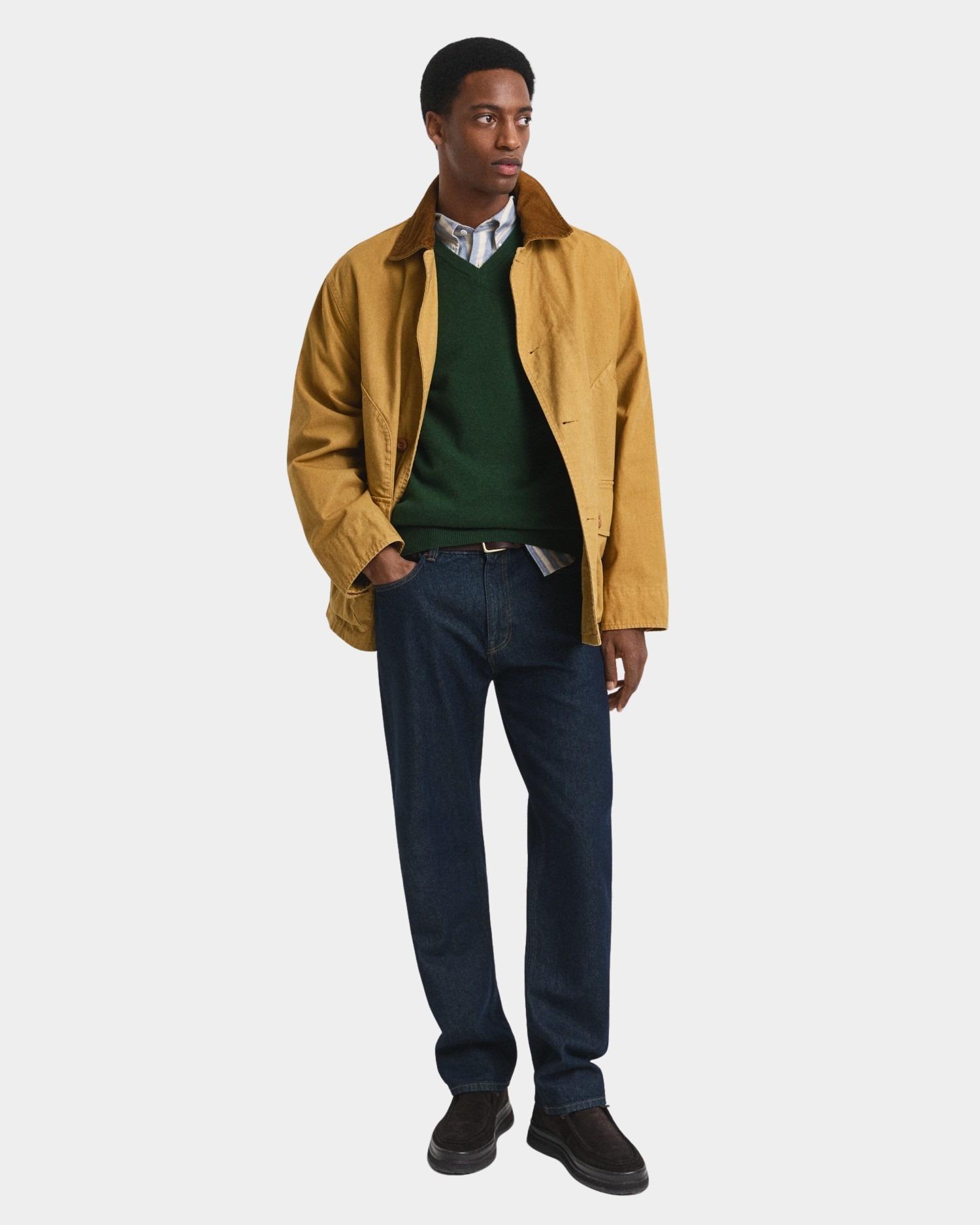 Gant Pullover Groen SUPERFINE LAMBSWOOL V-NECK 87212/303