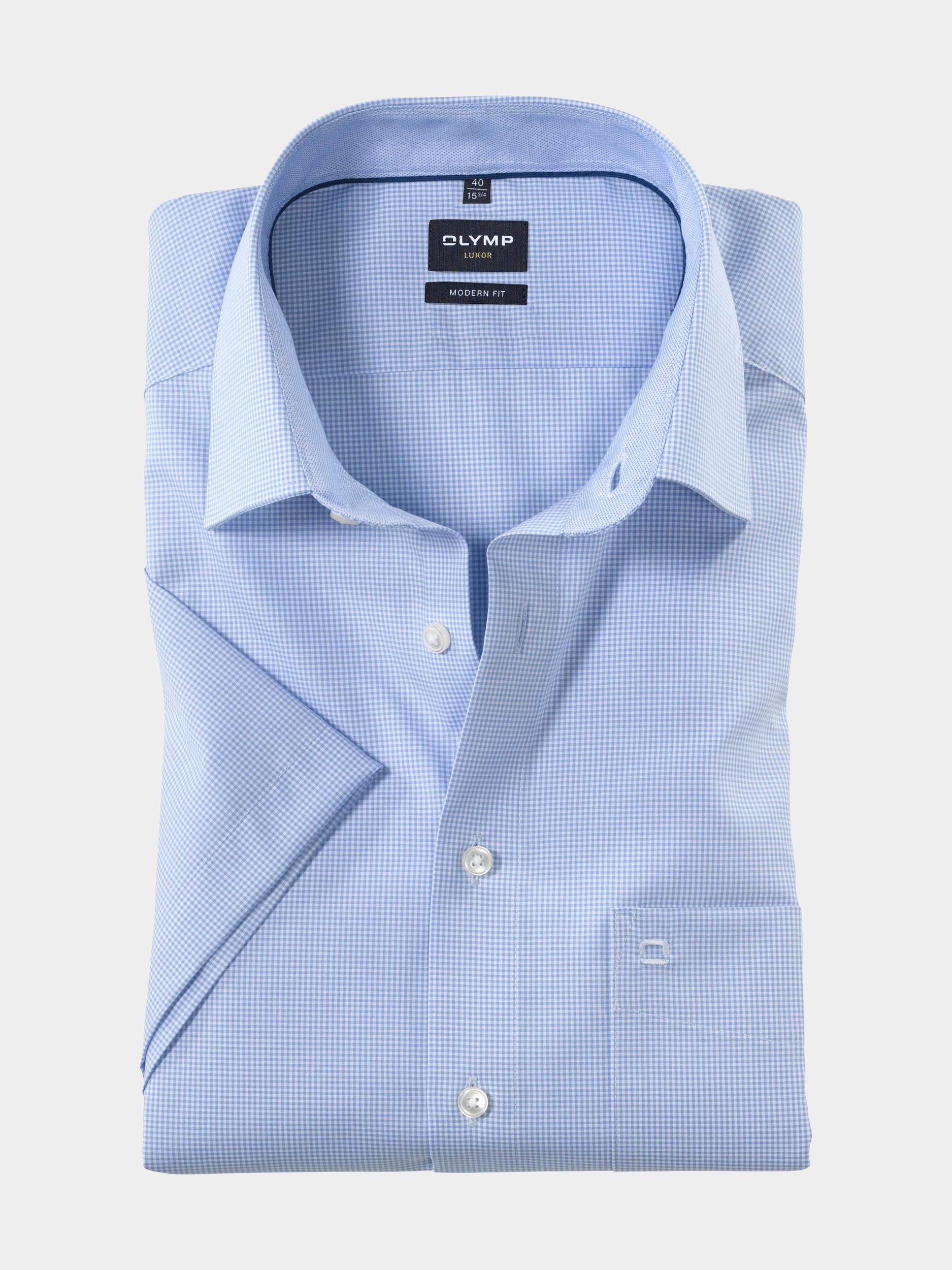 Olymp Business hemd korte mouw Blauw 3390/12 Hemden 339012/11