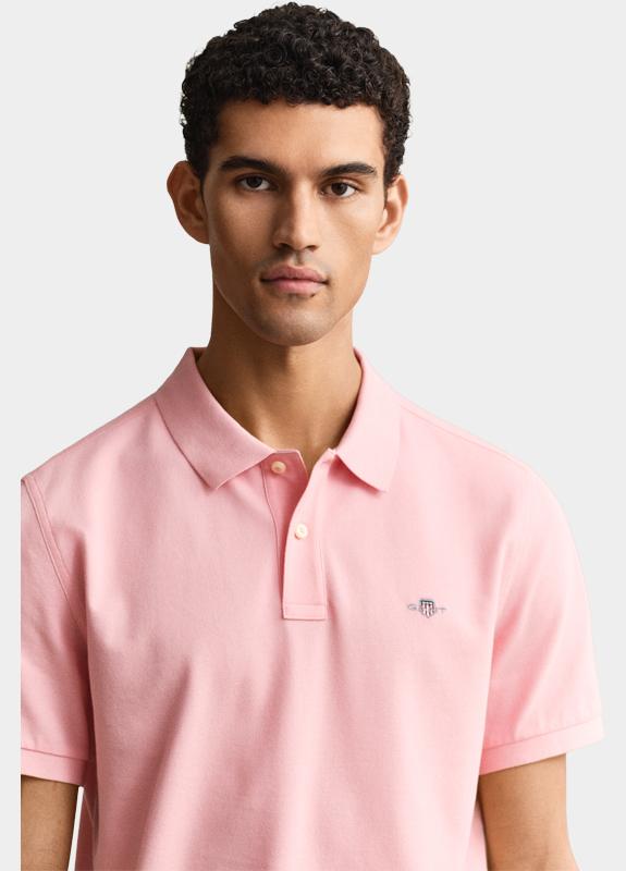 Gant Polo heren Roze Shield SS Pique Polo 2210/671