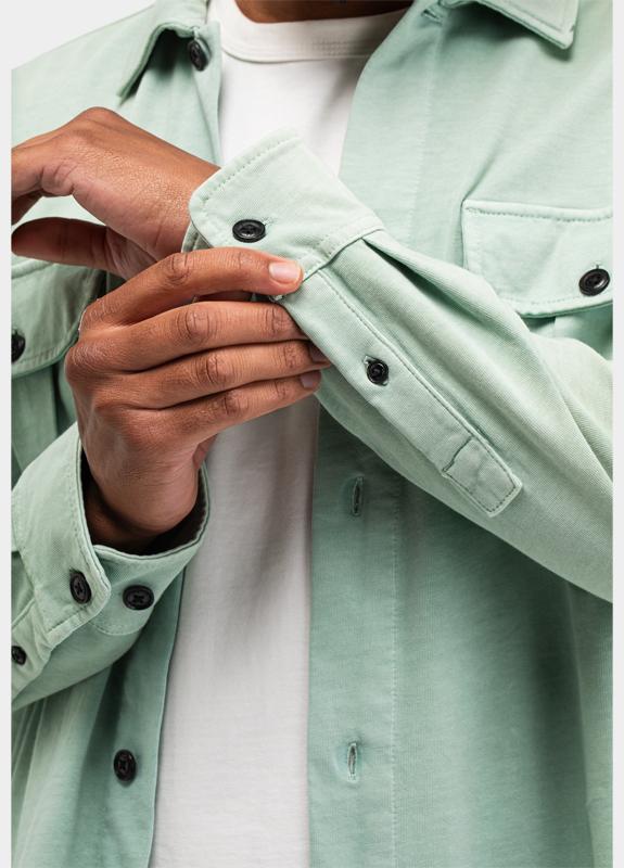 Butcher of Blue Overshirt Groen Phil M2613043/118