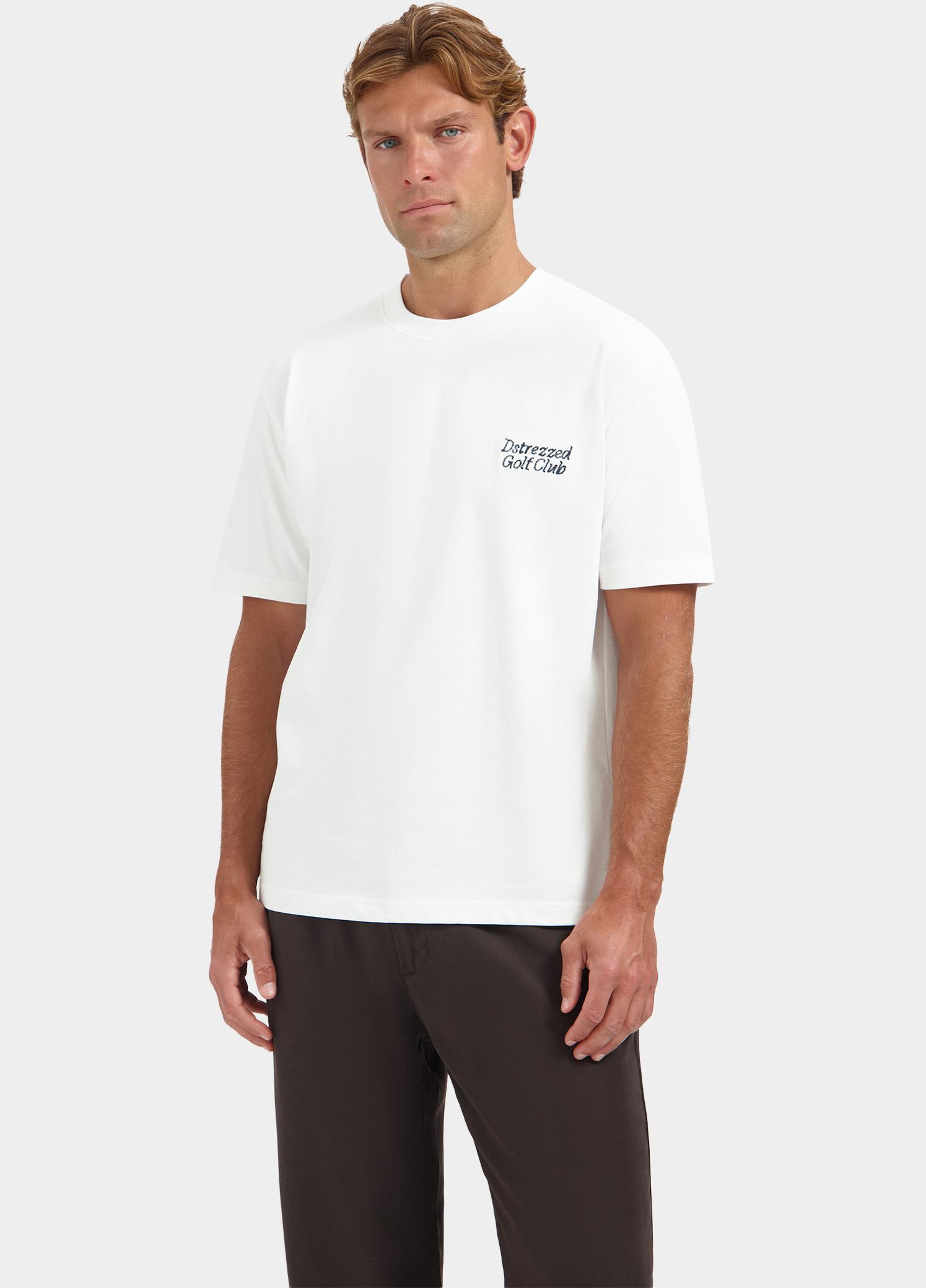 Dstrezzed T-shirt heren Wit Collin Artwork 203550/100