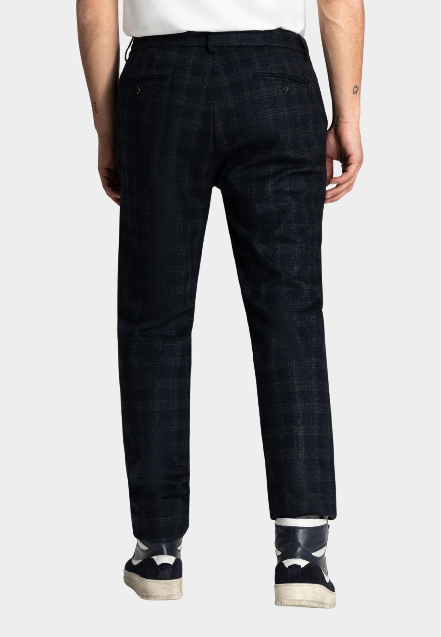 Dstrezzed Katoenen Broek Blauw Lancaster Tapered 501780/639