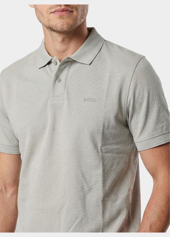 BOSS Orange Polo korte mouw Grijs Prime 10256692 01 50507813/070