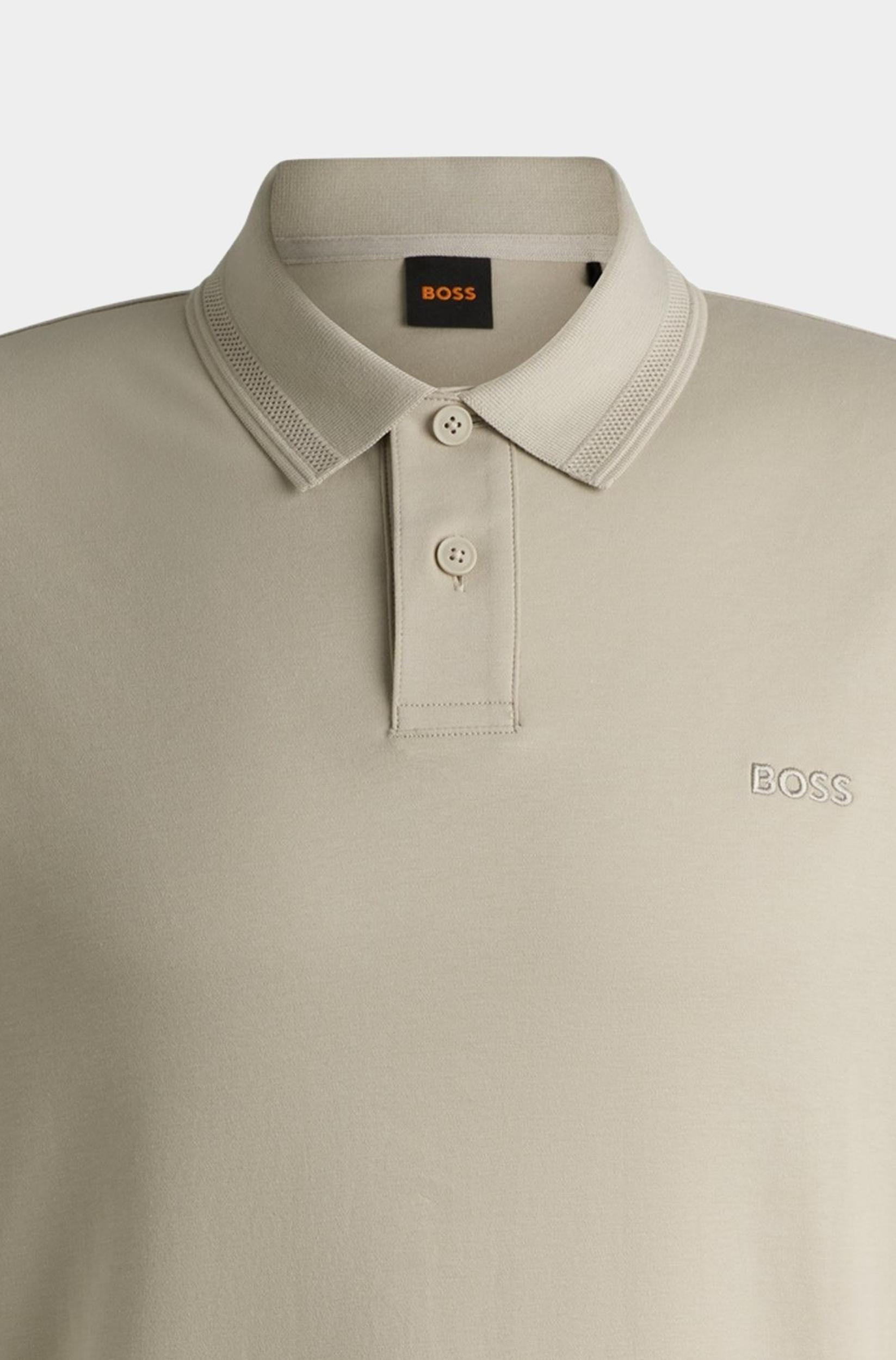 BOSS Orange Polo korte mouw Beige Pe_Interlock 10262456 01 50520109/271