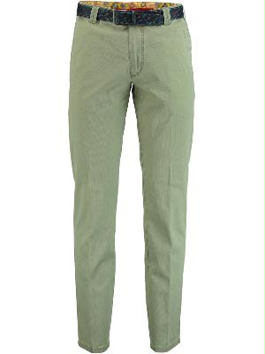 Meyer Katoenen Broek Groen Bonn Modern fit chino 1021501300/25