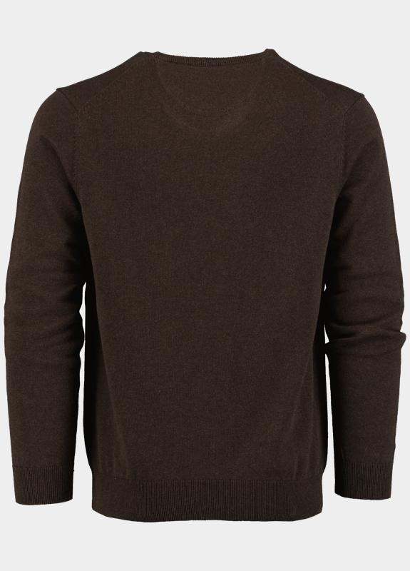 Bos Pullover Bruin Ronde hals 100% katoen 528200CCT-13/895