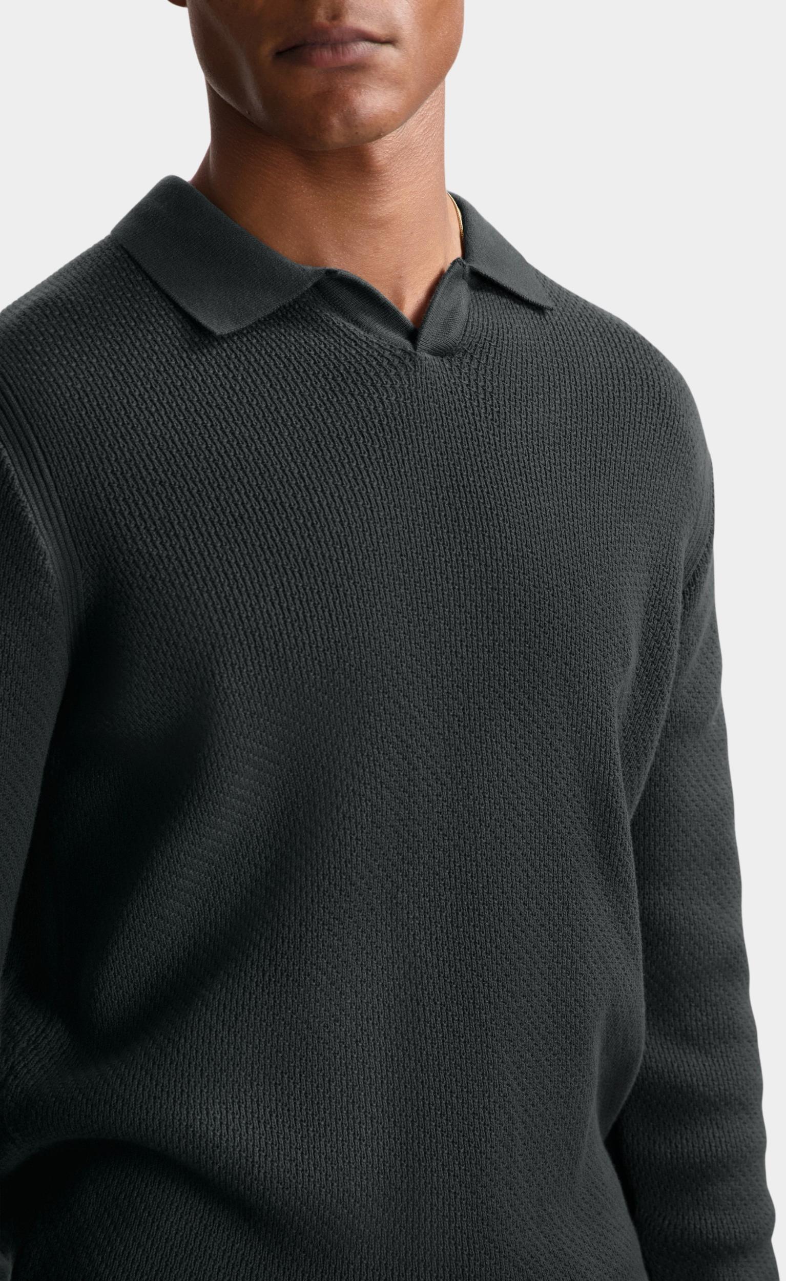 Dstrezzed Polo lange mouw Blauw Kostas Longsleeve Polo 405934/562