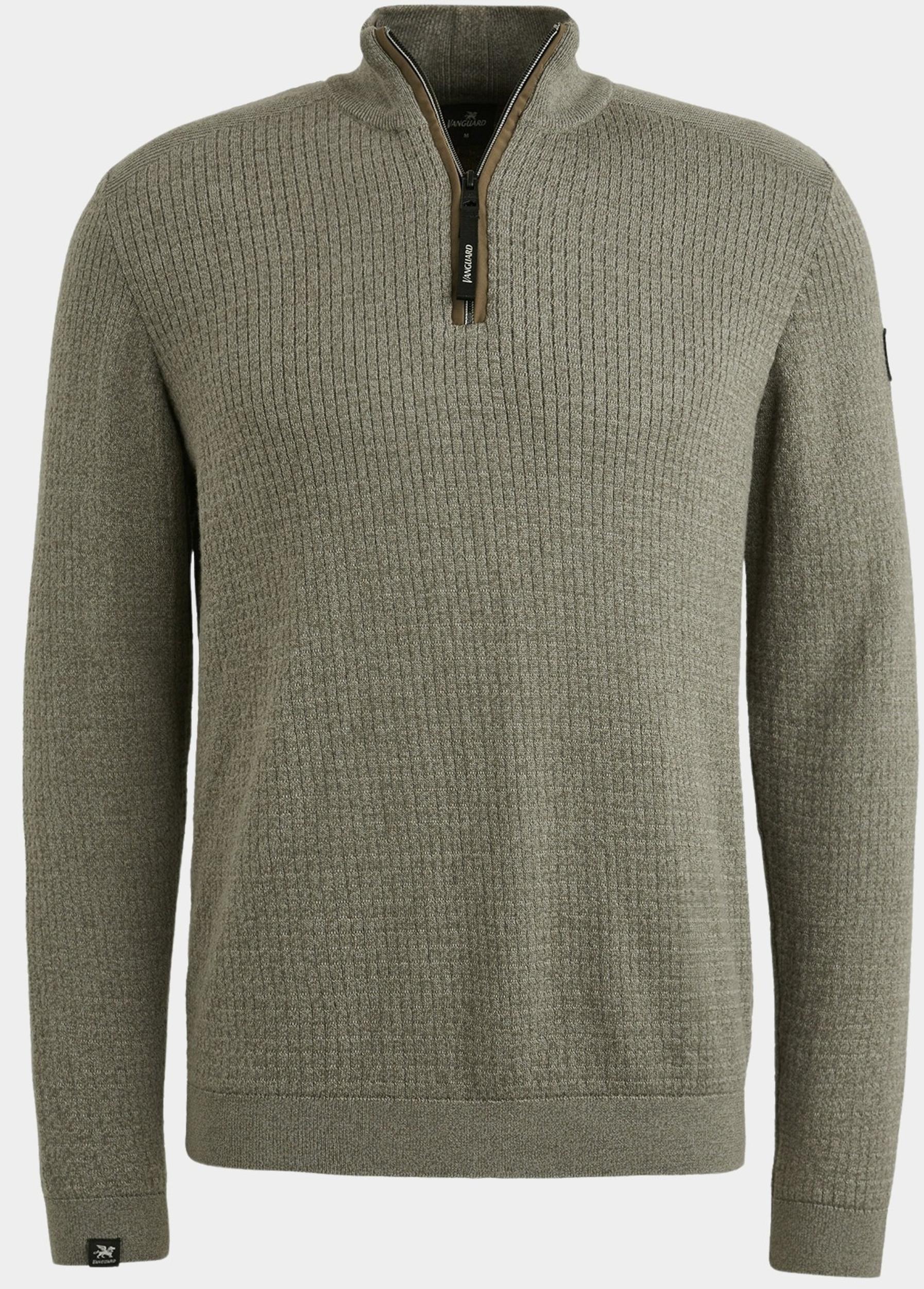 Vanguard Half Zip Groen Half zip collar cotton moulin VKW2508302/6497