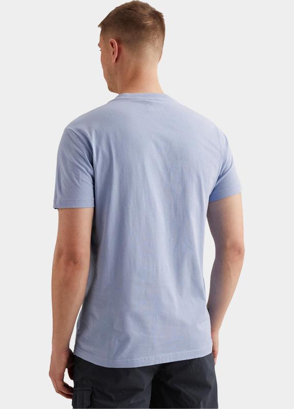 PME Legend T-shirt heren Blauw Short sleeve r-neck single je PTSS2605572/5299