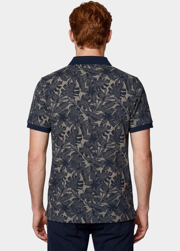 Baileys Polo heren Bruin Poloshirt 2-tone Pique, Print 615233/80