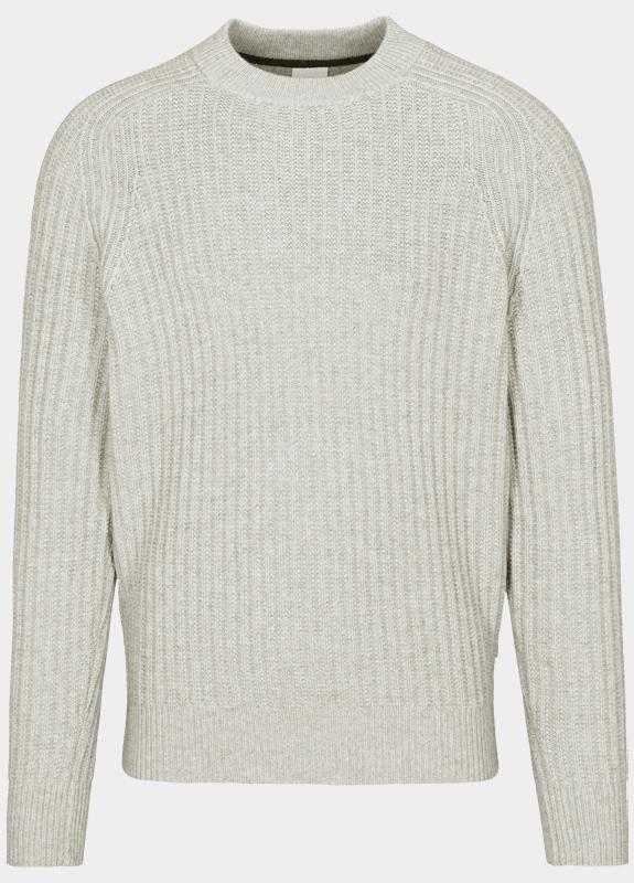 Basefield Pullover Grijs Rundhals Pullover 219018528/850
