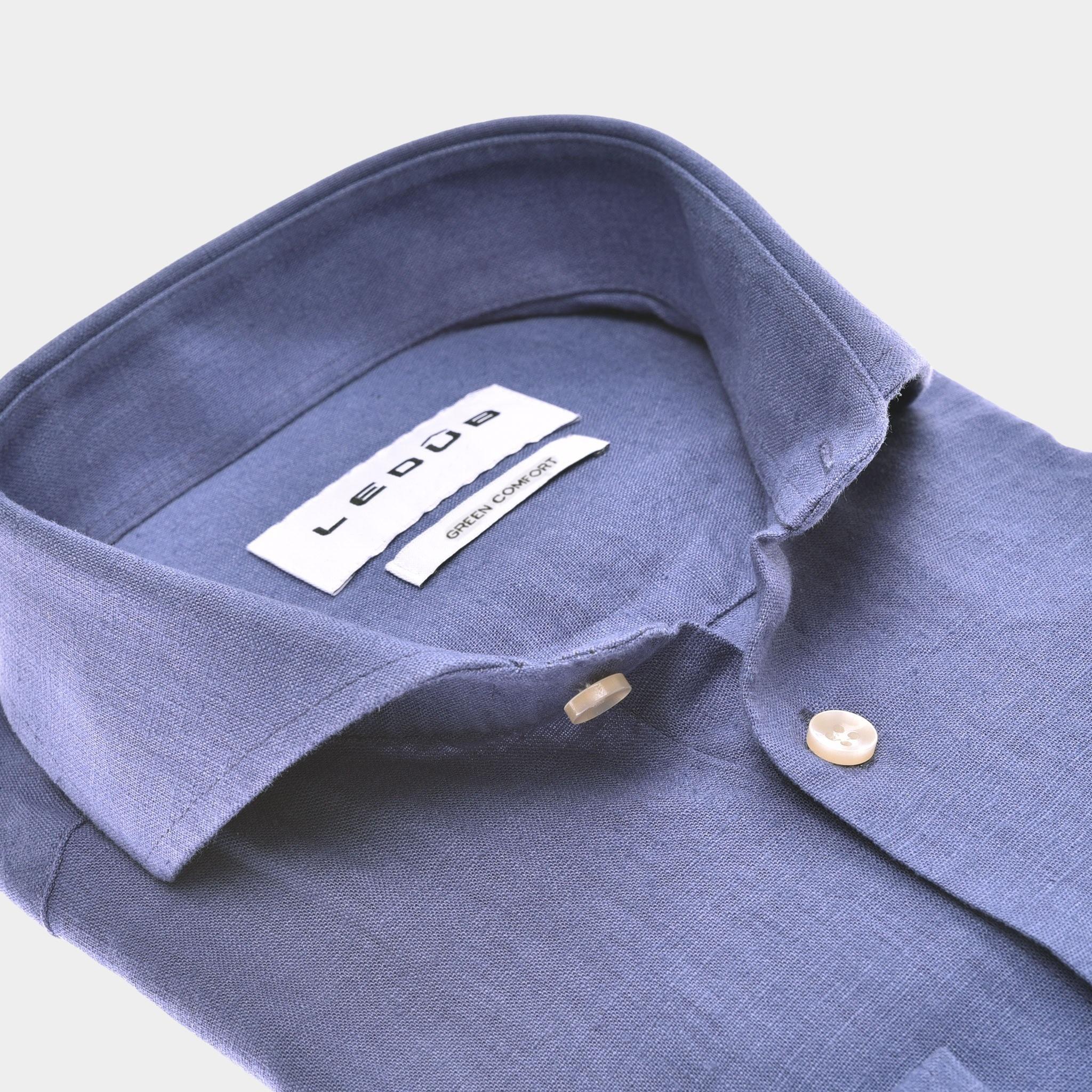 Ledub Business hemd lange mouw Blauw  0142970/150-000-000