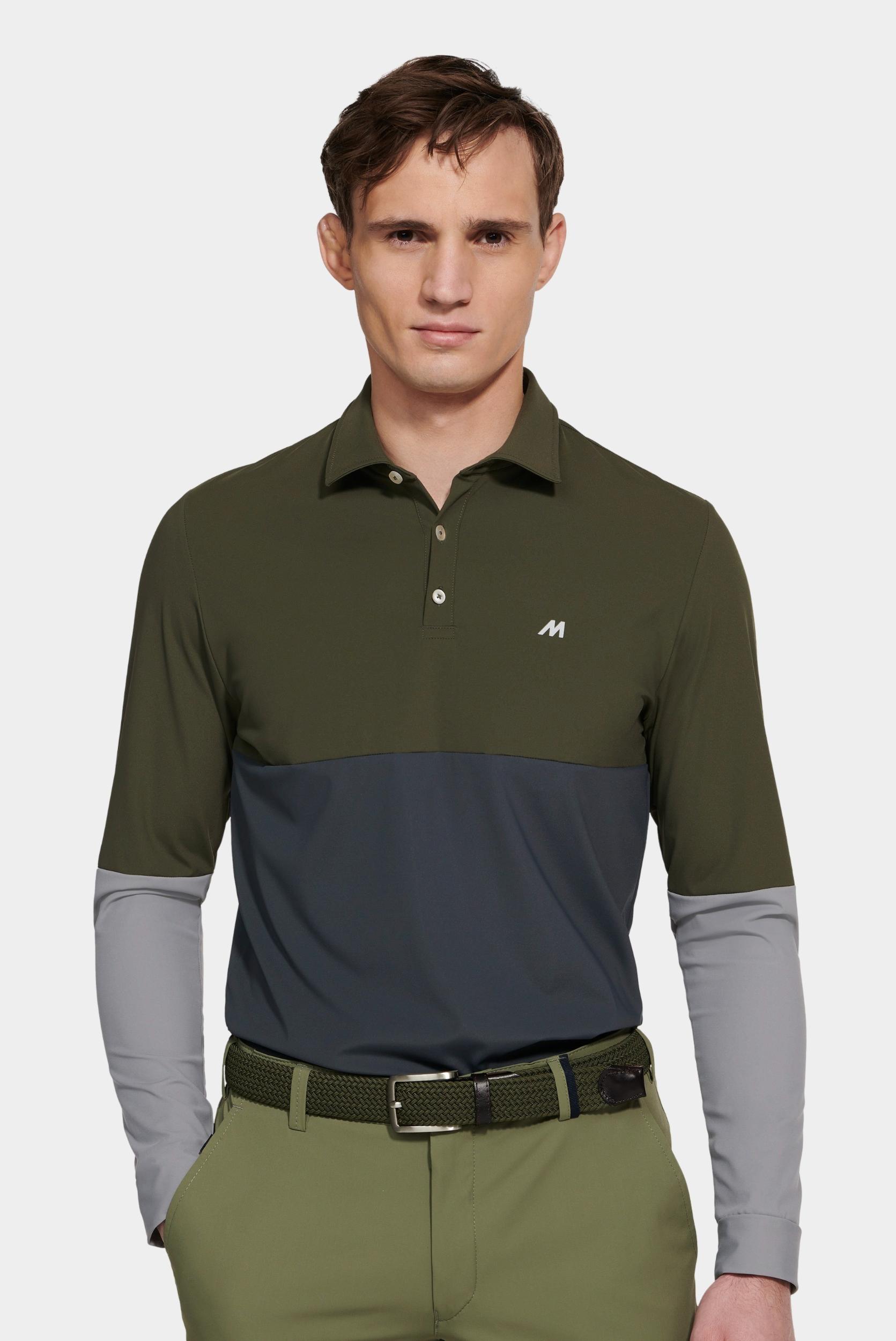 Meyer Polo lange mouw Groen JUSTIN Art.9-9009 9549900900/27