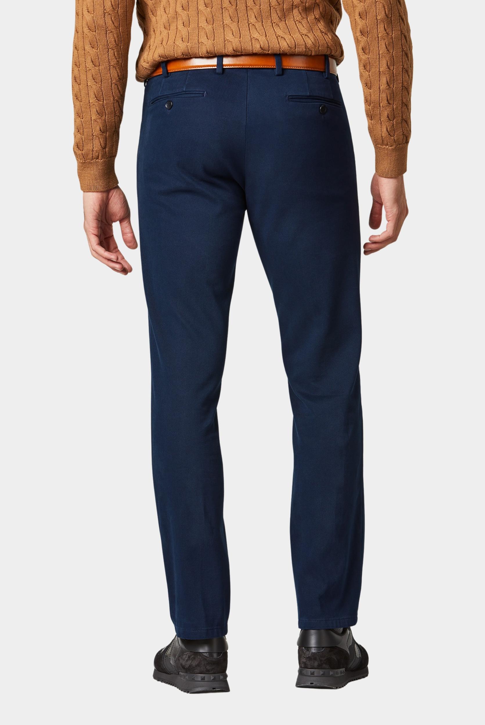 Meyer Katoenen Broek Blauw BONN Art.2-8572 1022857200/18