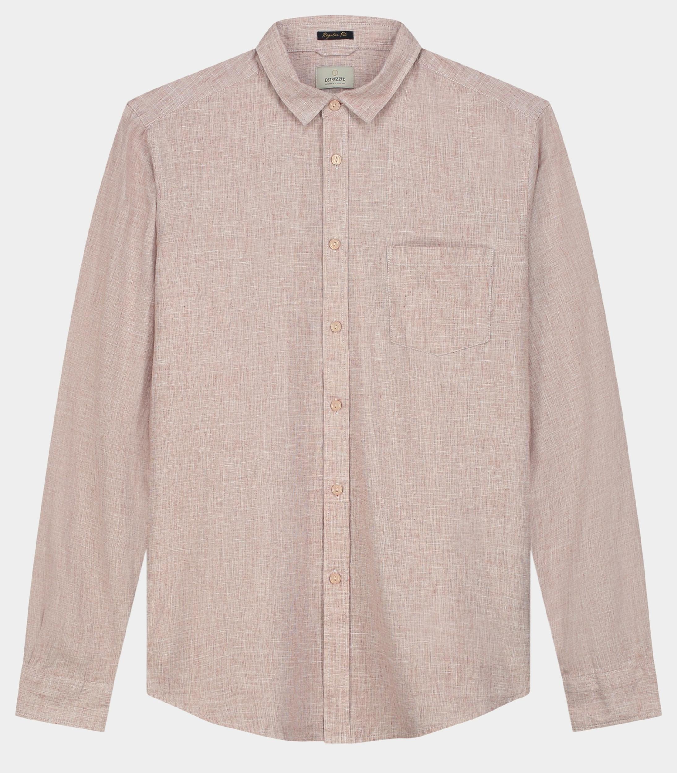 Dstrezzed Casual hemd lange mouw Roze DS_Marvin Shirt 303830/449