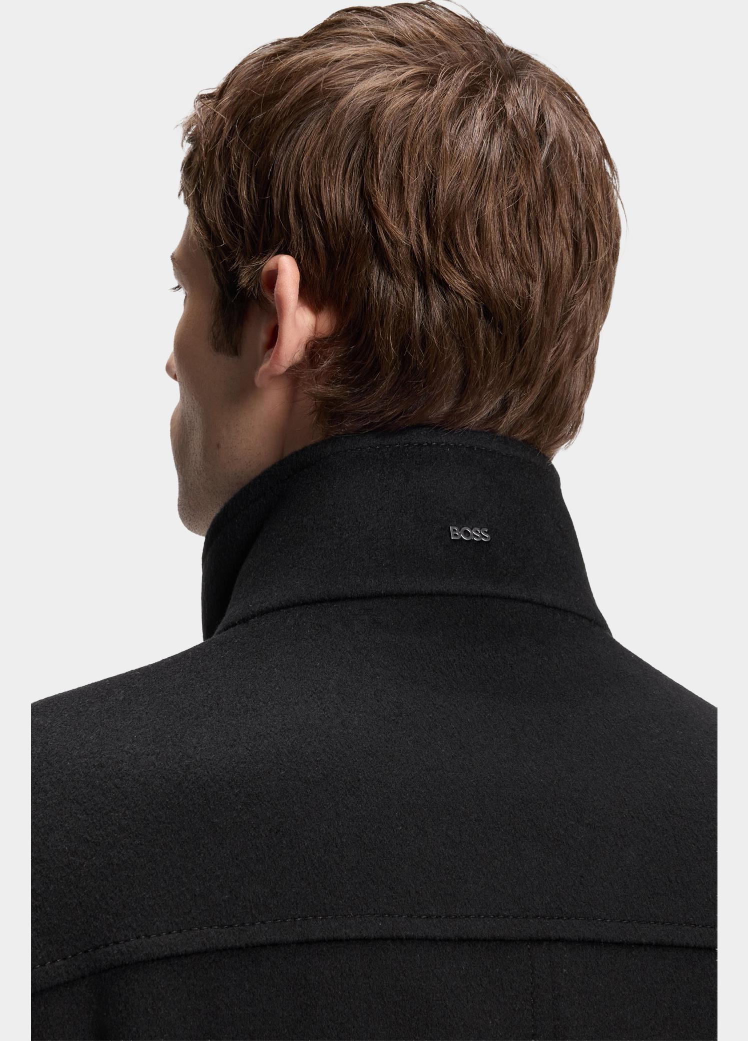 BOSS Black Wollen Jas Zwart H-Coxtan-Bib-264 10273687 01 50571529/001
