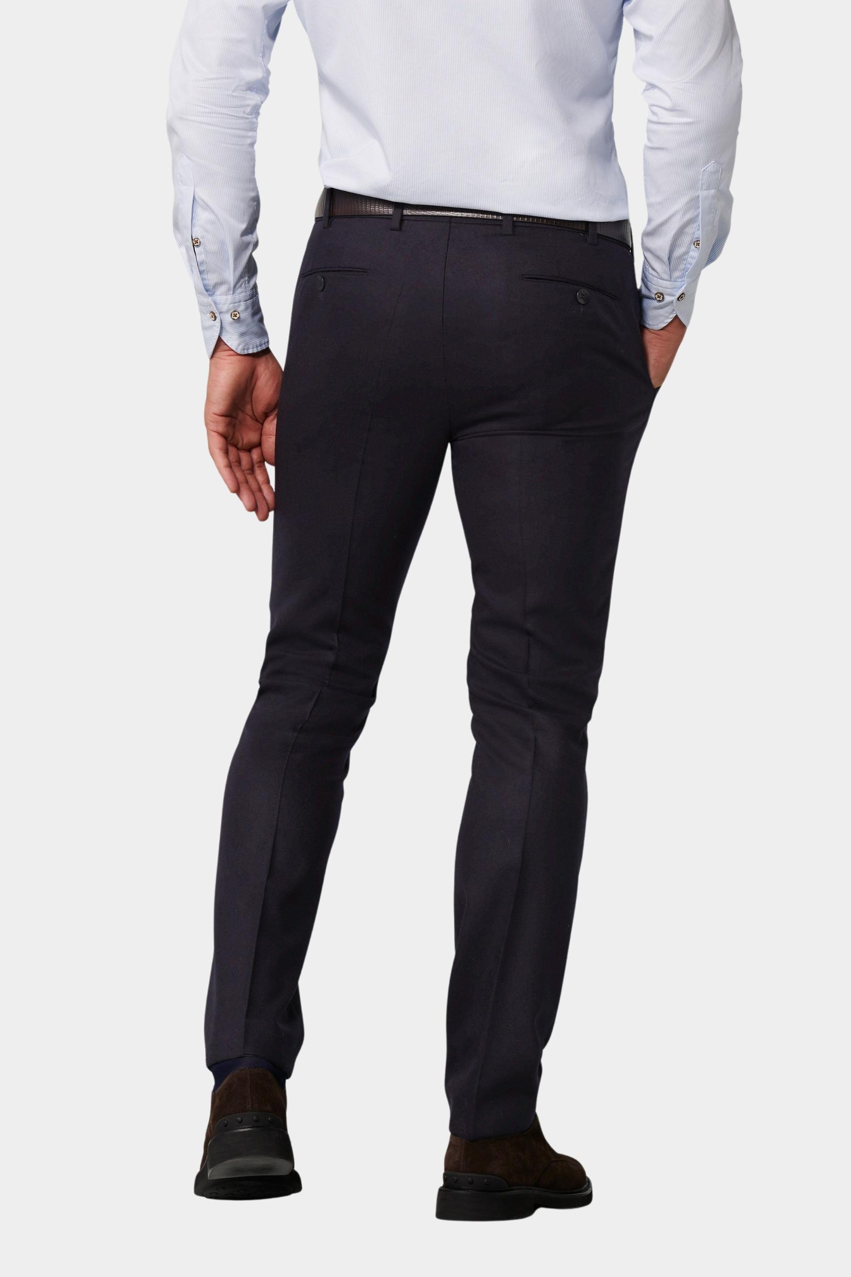 Meyer Wollen Pantalon Blauw BONN Art.2-8901 1022890100/19