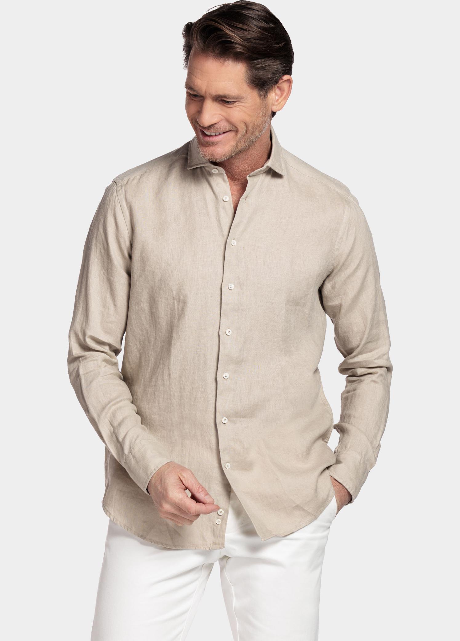 Giordano Overhemd heren Wit Row Long Sleeve Cutaway Soft 617811/81