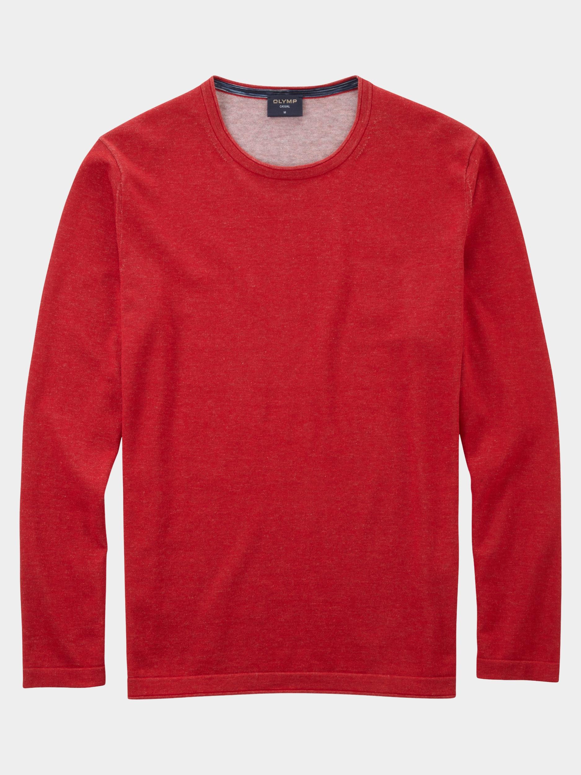 Olymp Pullover Rood Rundhals Strick 535585/35