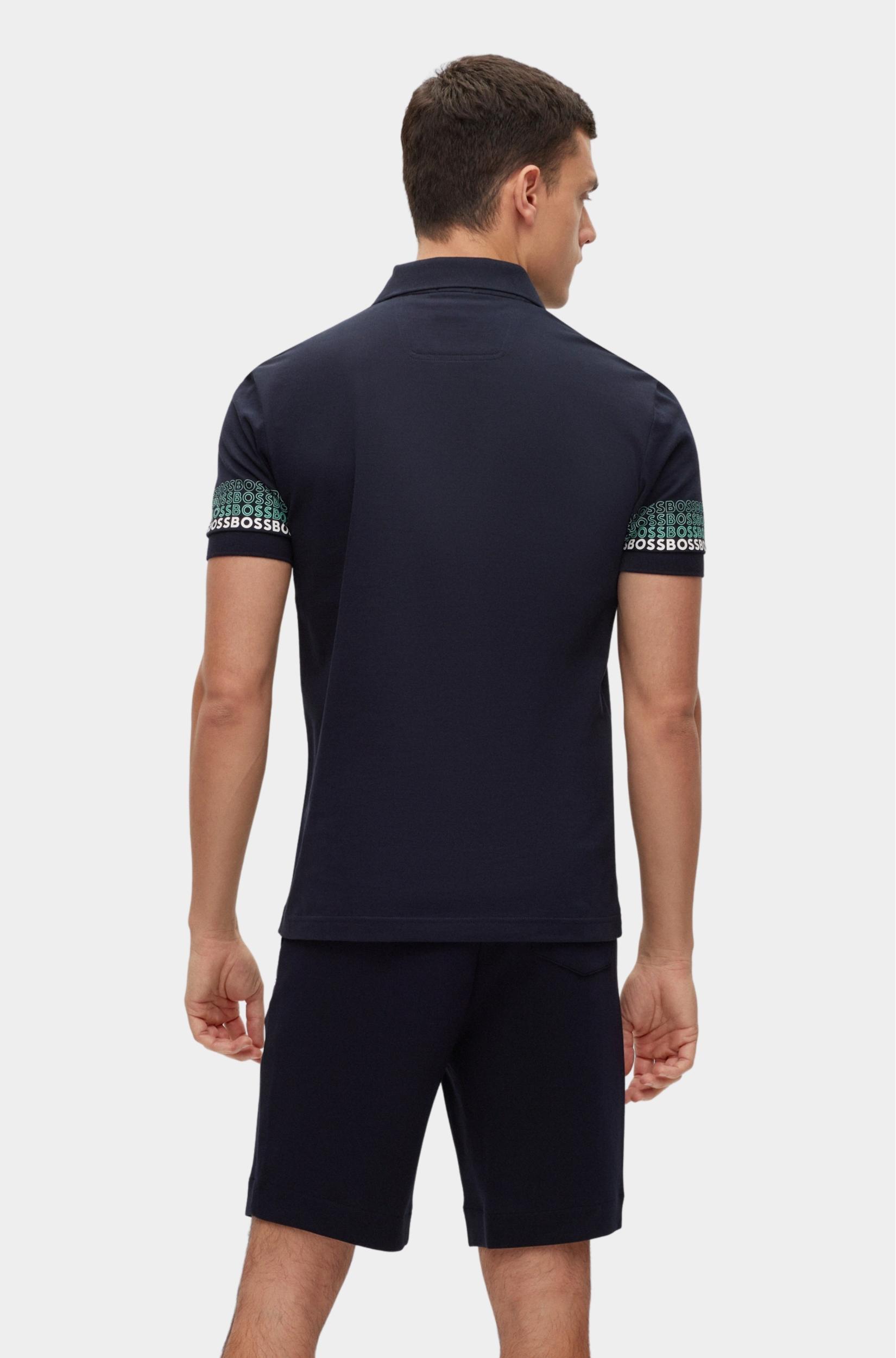 BOSS Green Polo korte mouw Blauw Paddy 2 10249264 01 50488293/402