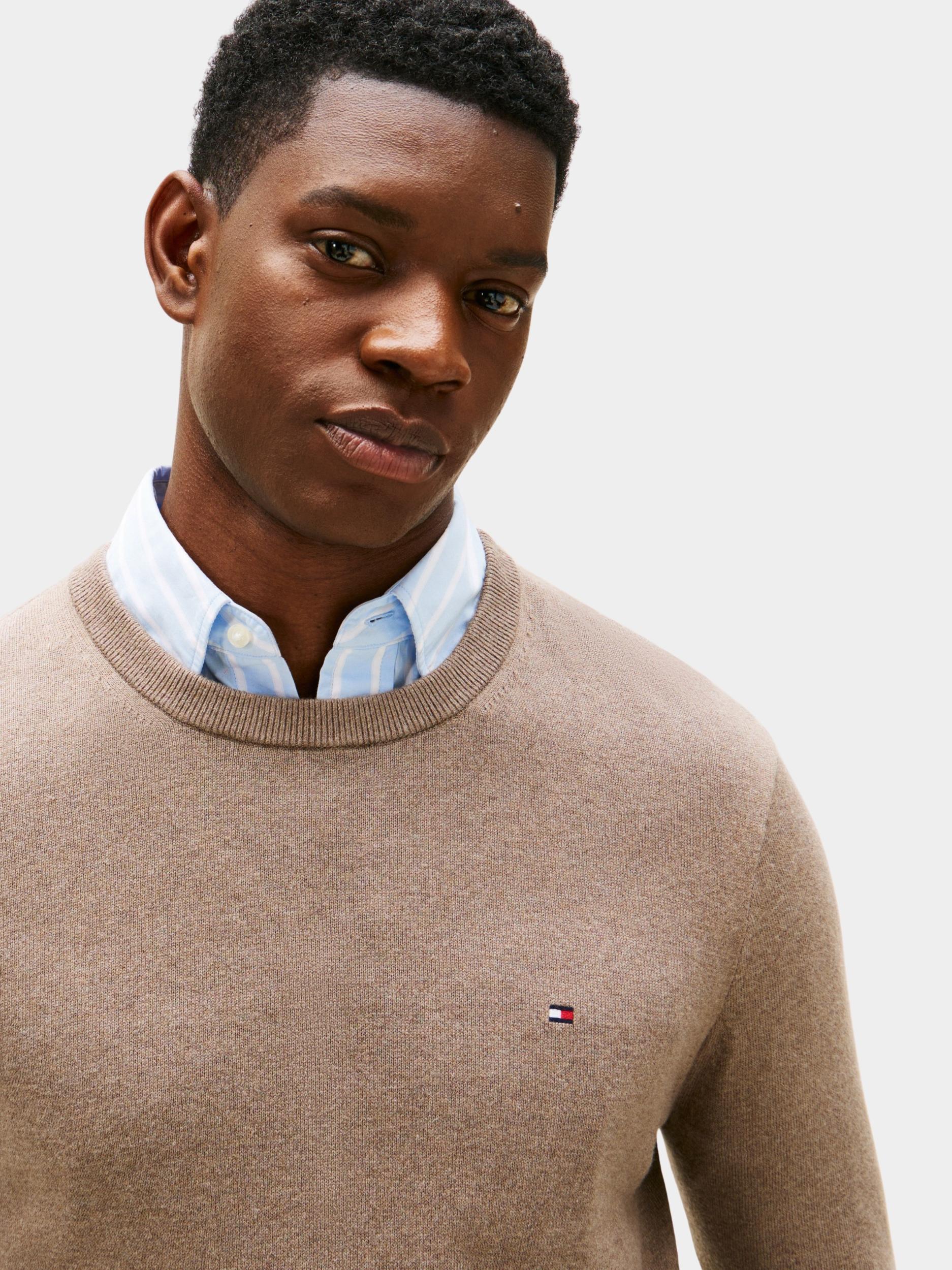 Tommy Hilfiger Pullover Beige PIMA ORG CTN CASHMER MW0MW28046/HGF