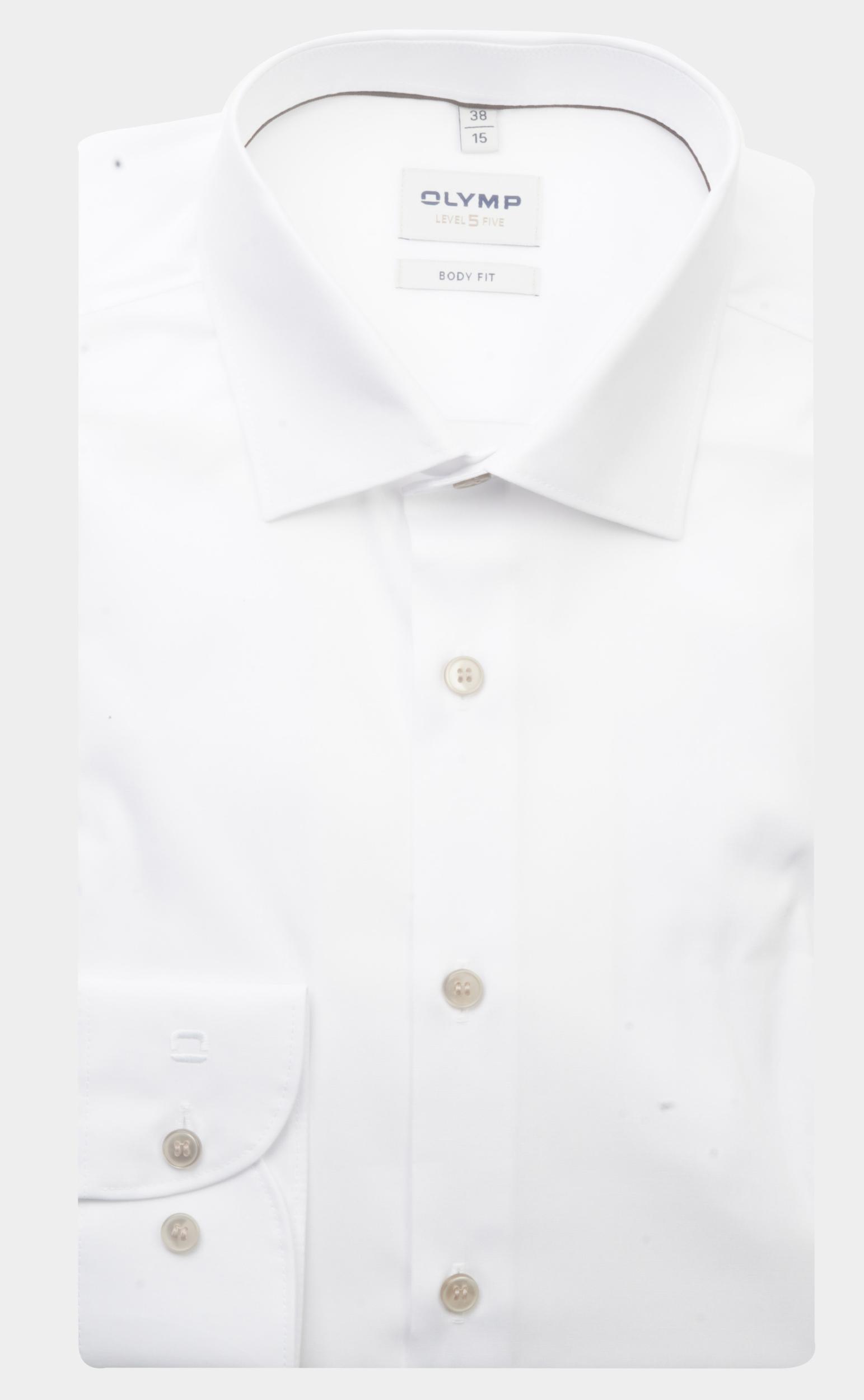 Olymp Business hemd lange mouw Wit 2042/54 Hemden 204254/00