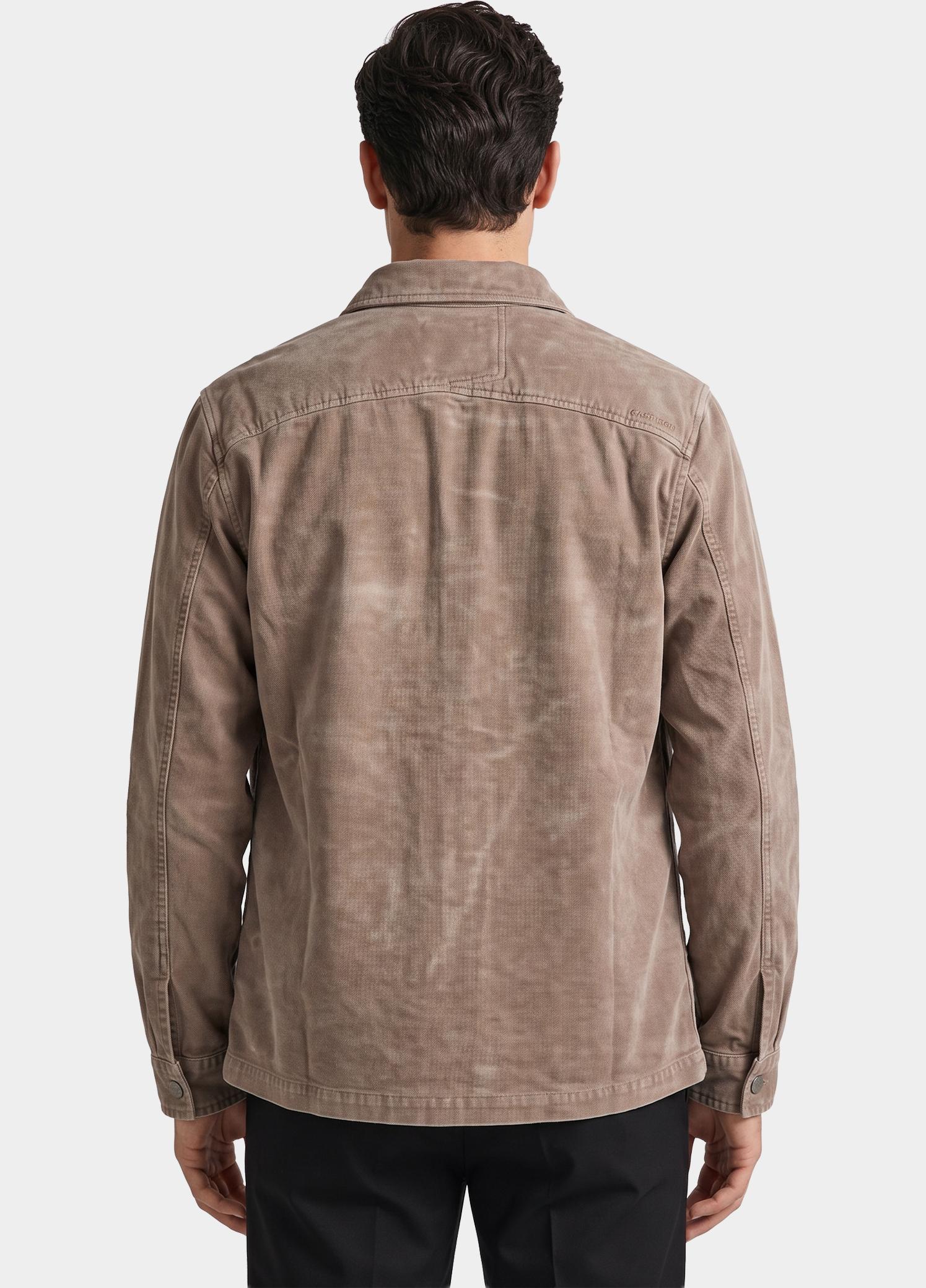 Cast Iron Overhemd heren Bruin Long sleeve shirt Velvet garm CSI2609230/8026