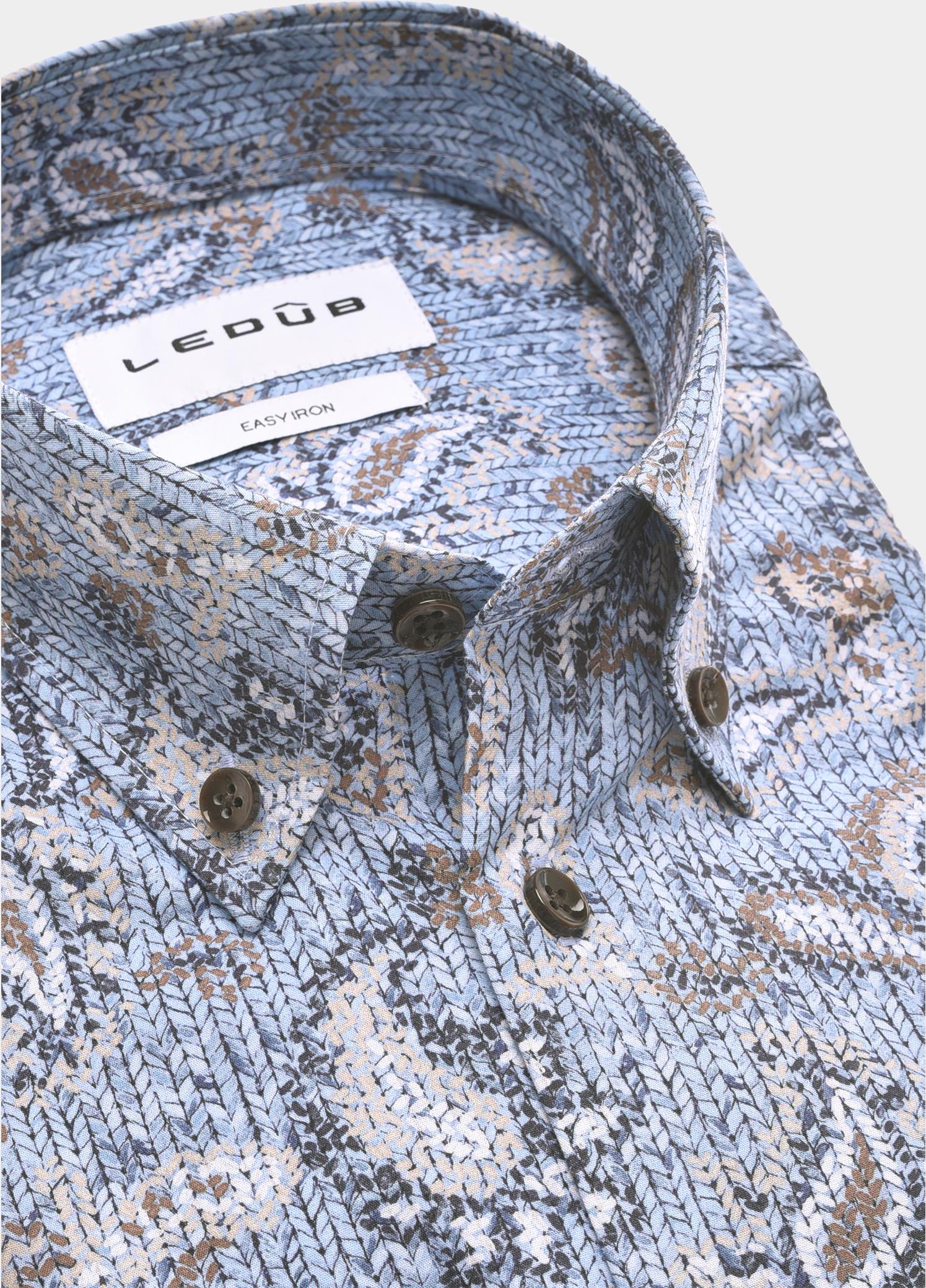 Ledub Zakelijk overhemd heren Blauw  0143575/130-000-000