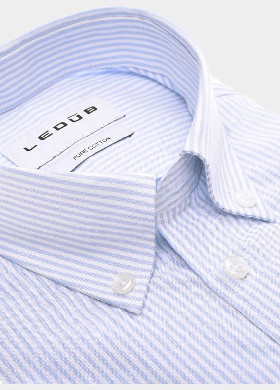 Ledub Business hemd lange mouw Blauw  0702122/130-000-000