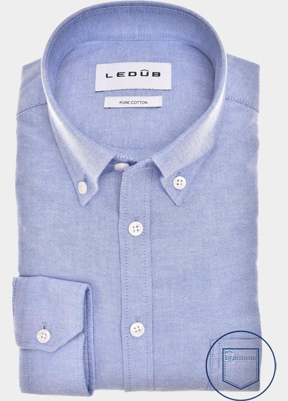 Ledub Business hemd lange mouw Blauw  0143440/160-000-000