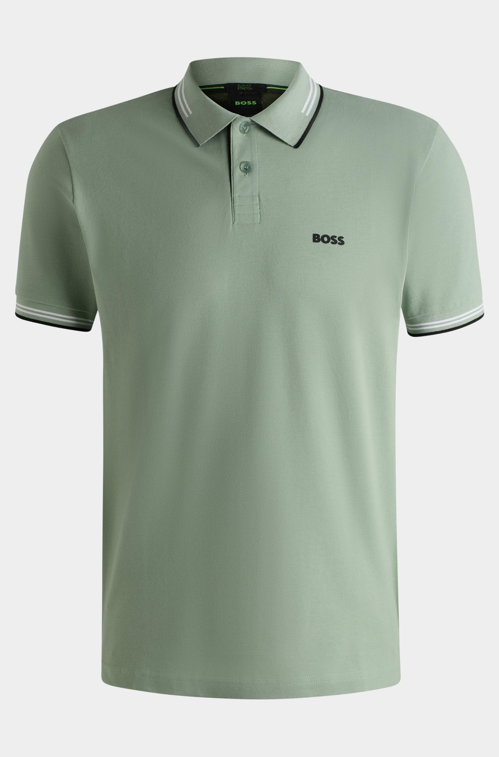 BOSS Green Polo korte mouw Groen Paul 10255848 01 50506193/357