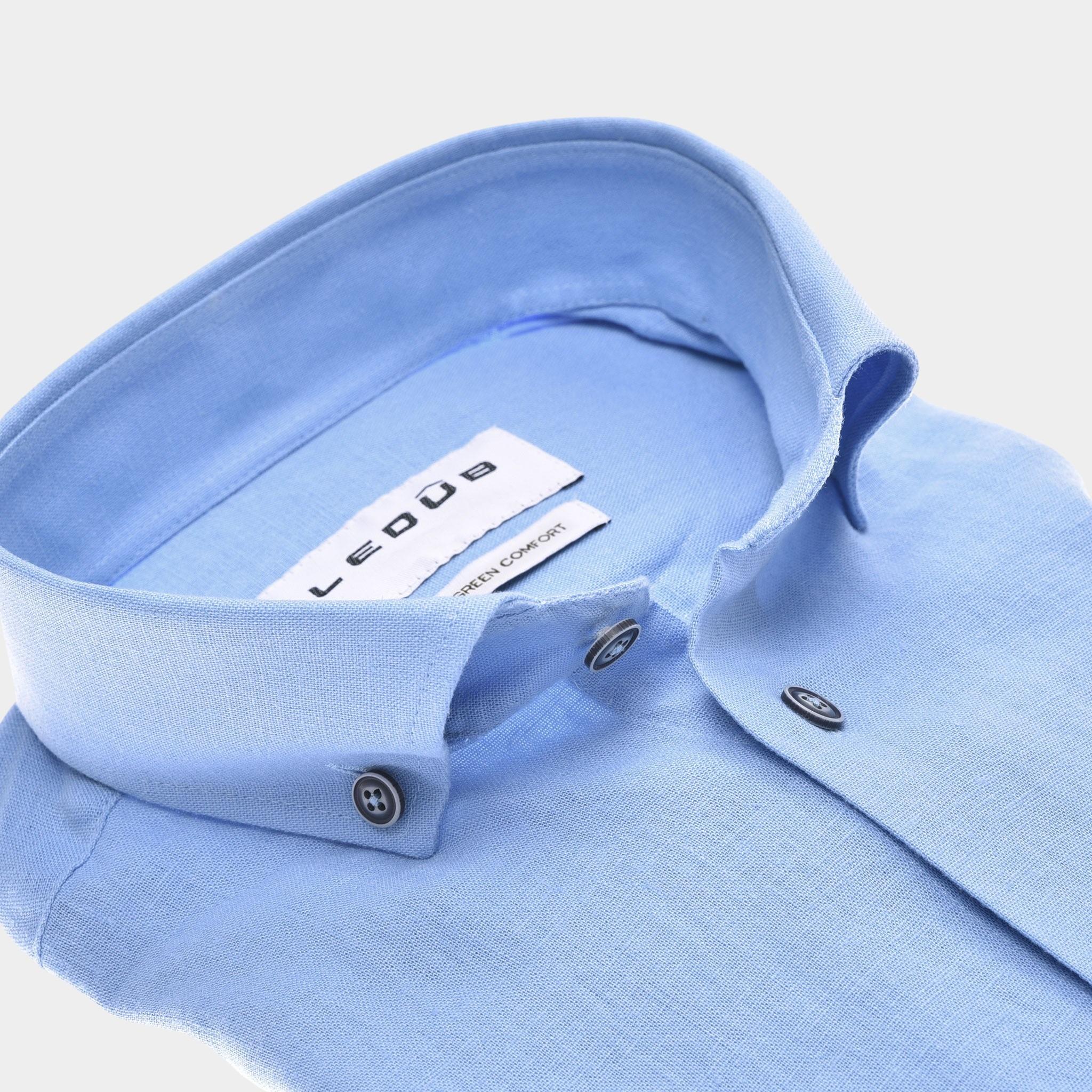 Ledub Business hemd lange mouw Blauw  0142919/120-000-000