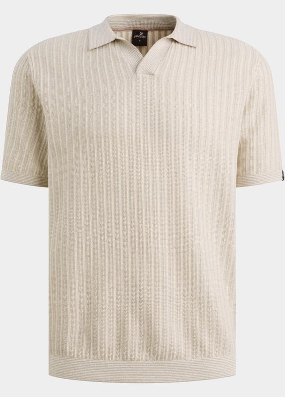 Vanguard Polo korte mouw Beige Short sleeve polo cotton line VPSS2604860/8265