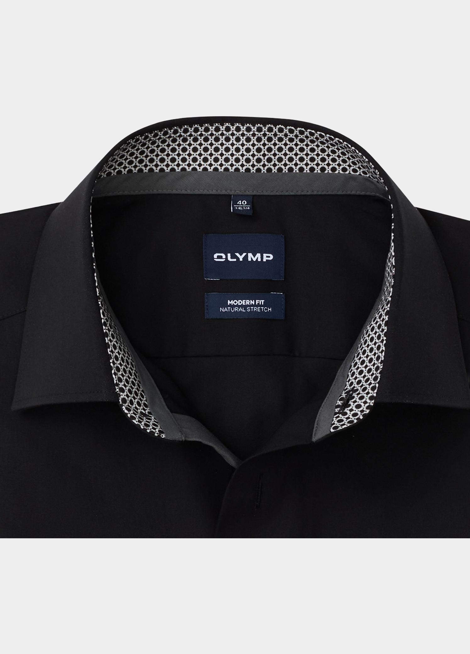 Olymp Overhemd extra lange mouw Zwart Luxor mf D.2119/2122/2080/609 136029/68