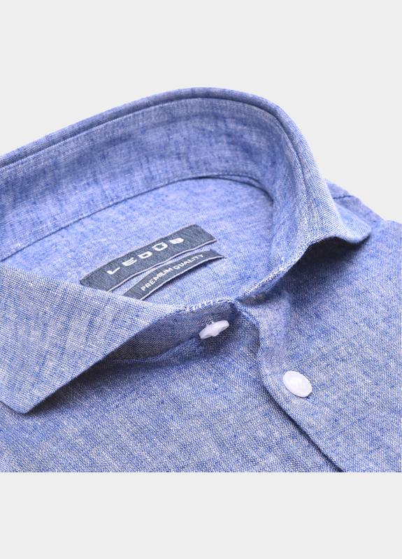 Ledub Business hemd lange mouw Blauw  0142466/180-000-000