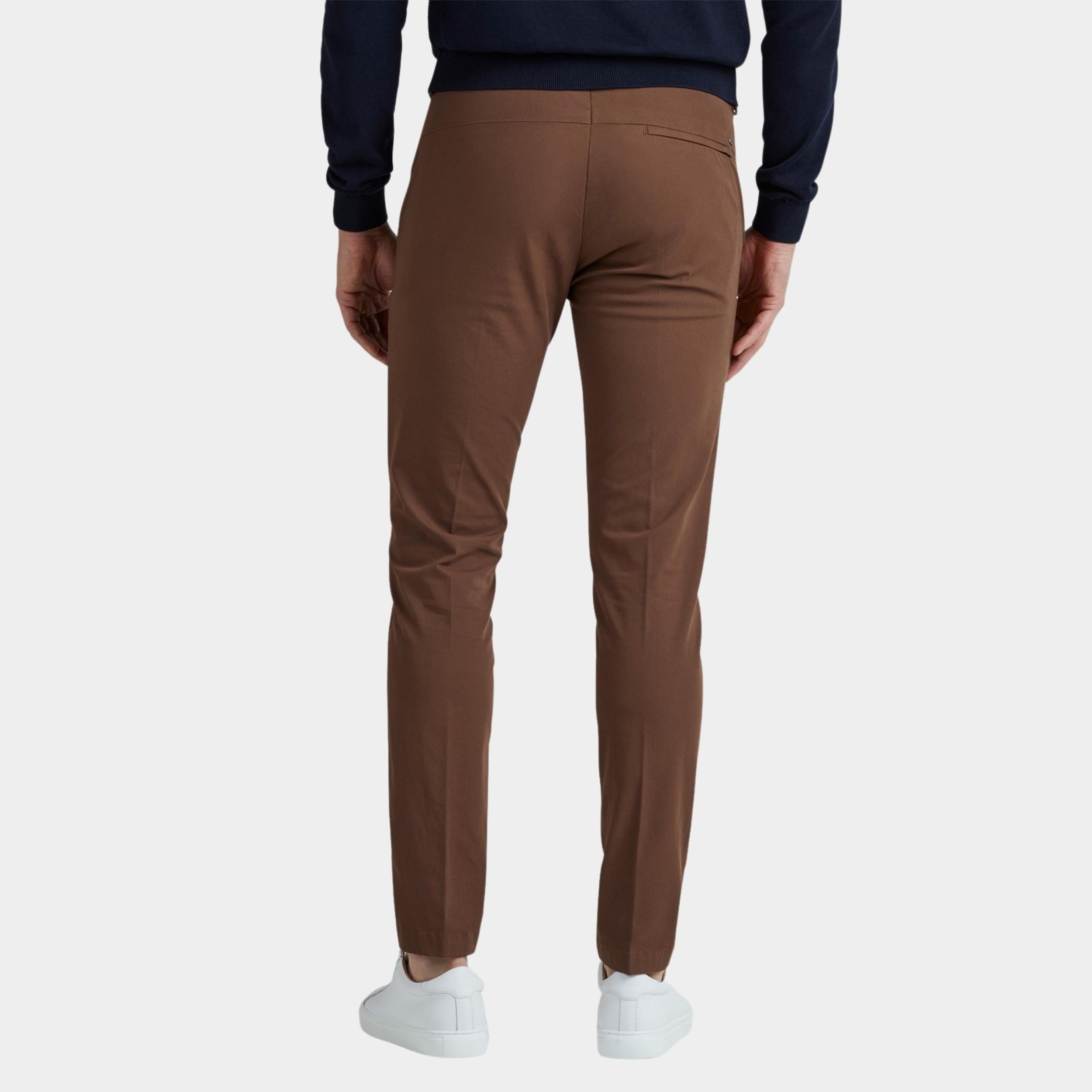 Vanguard Katoenen Broek Bruin V12 Chino STRETCH TWILL VTR2308600/8250