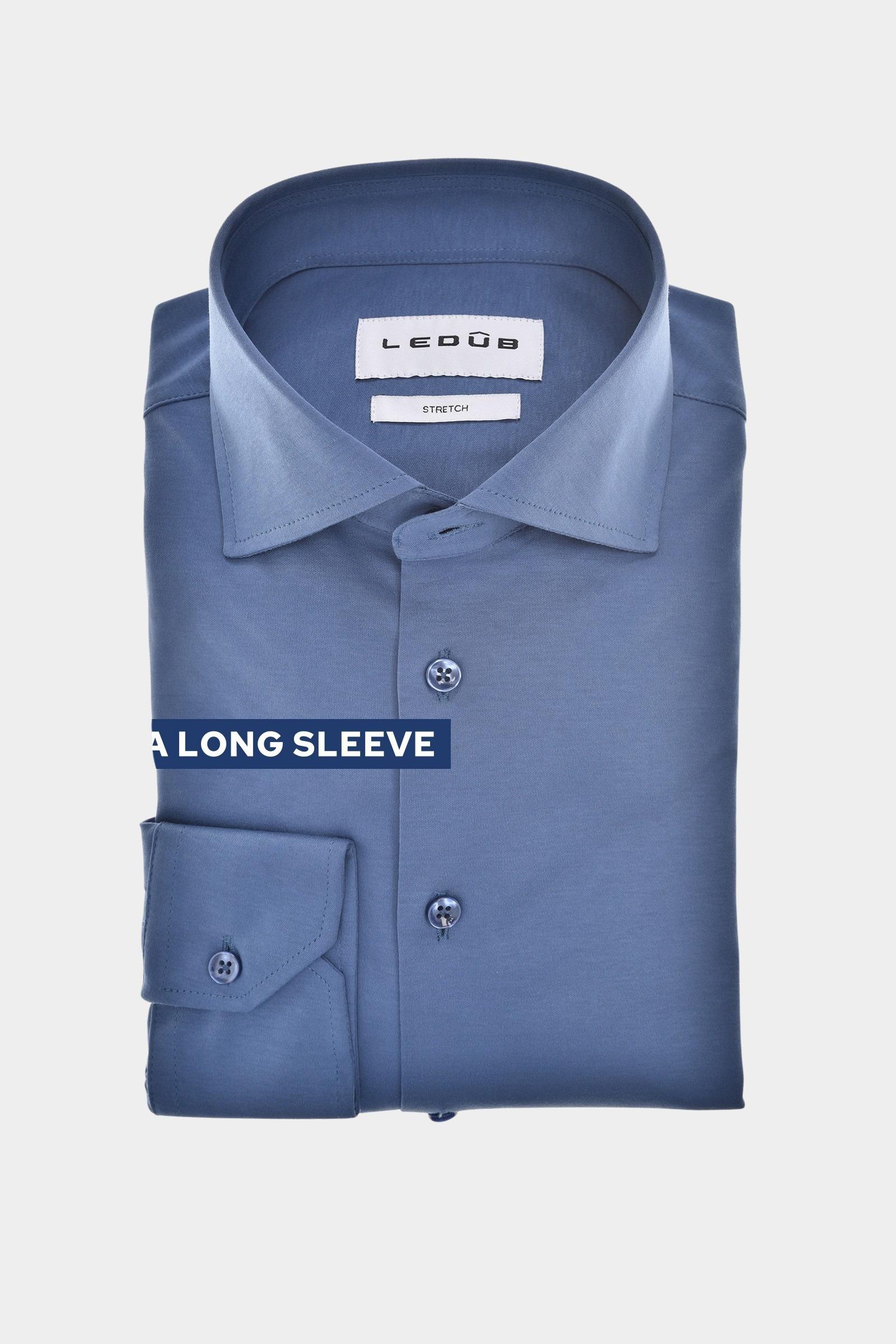 Ledub Overhemd extra lange mouw Blauw MFN7 0143118/165-000-000