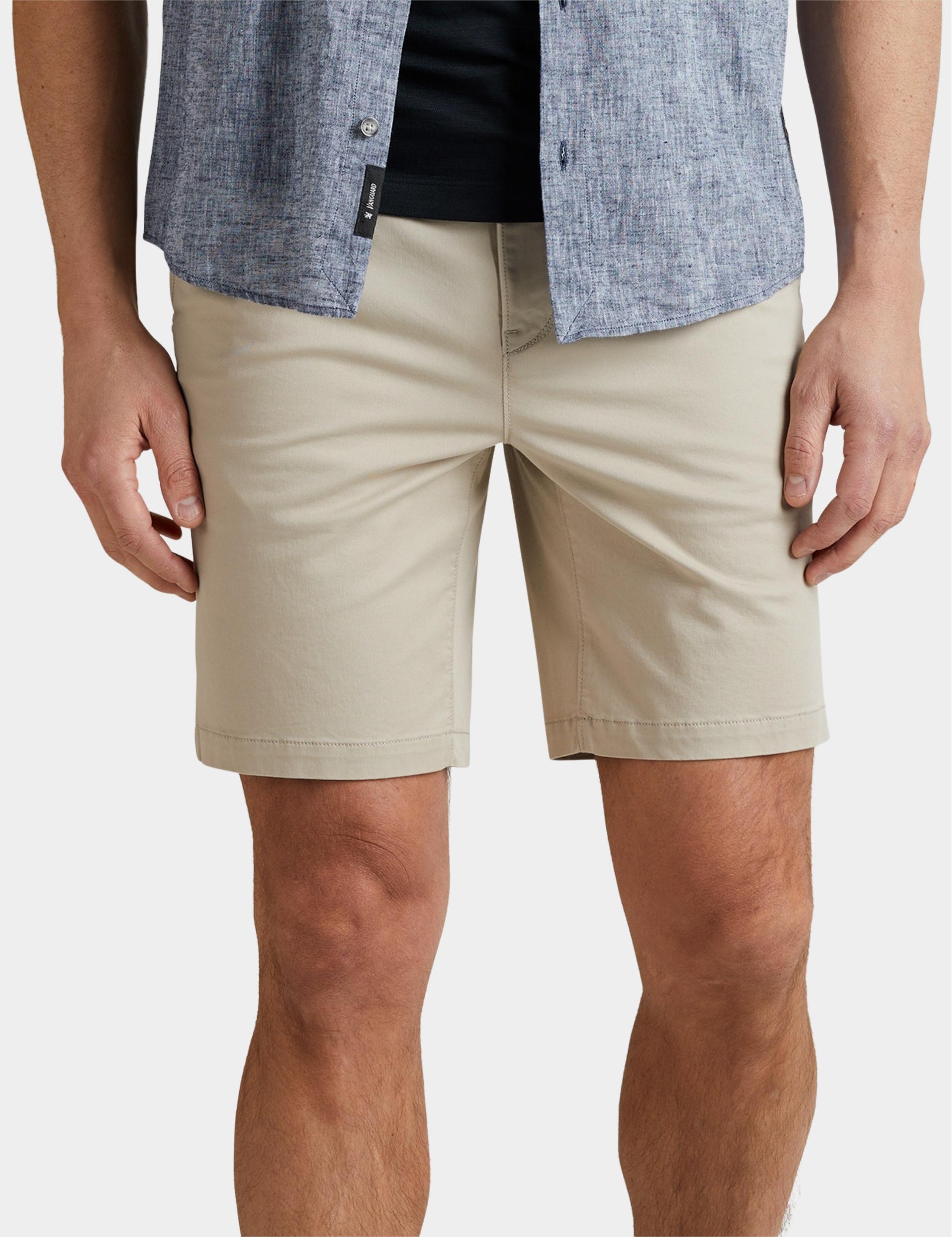 Vanguard Korte Broek Beige CHINO SHORTS FINE TWILL STRET VSH2304650/8265