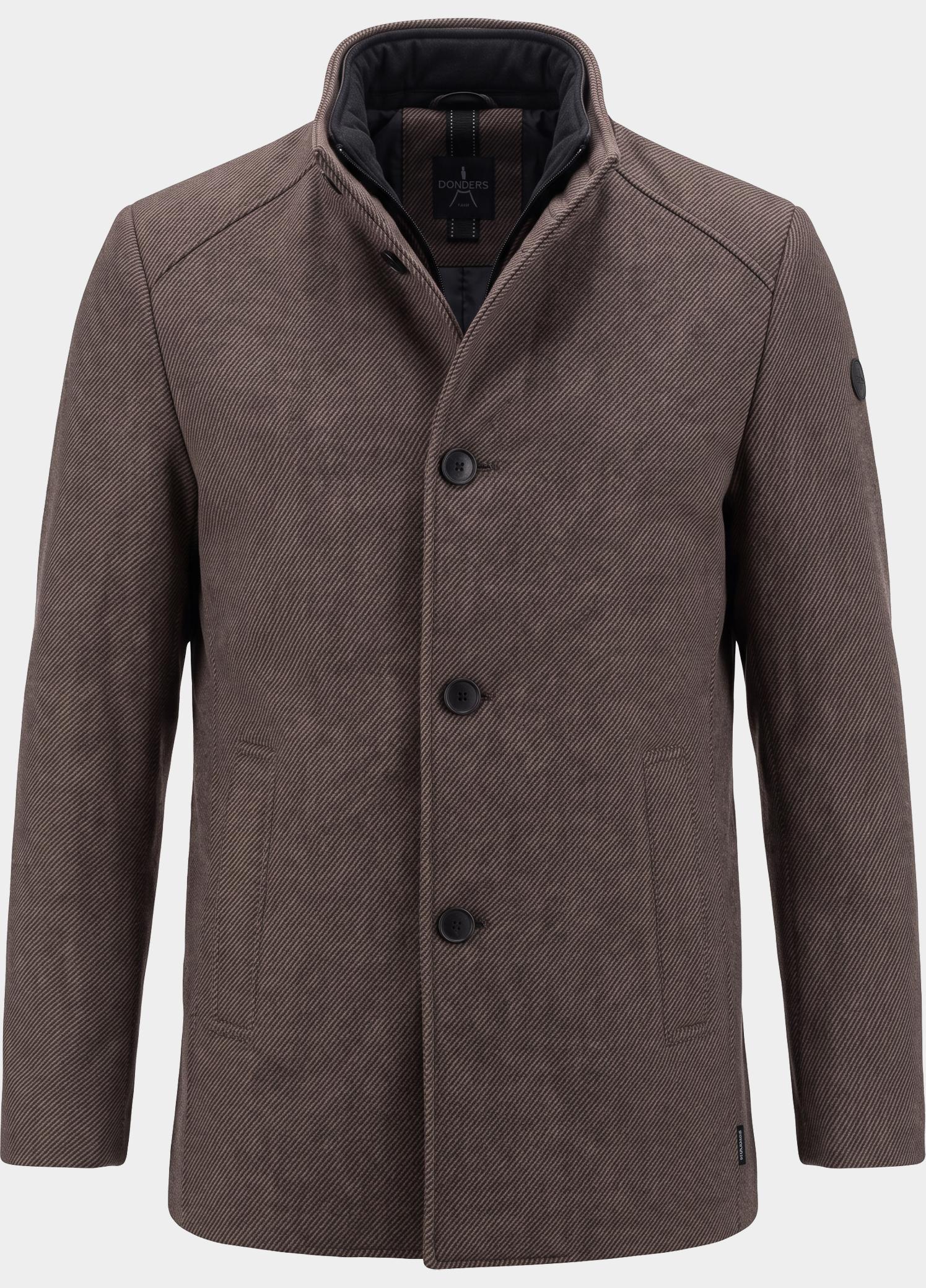 Donders 1860 Wollen Jas Bruin Wool Jacket 22049/410