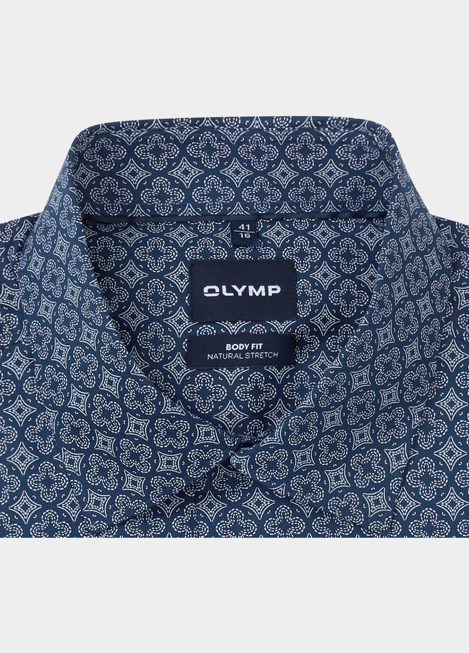 Olymp Overhemd extra lange mouw Blauw Level 5 b.f. D.2211 205229/18