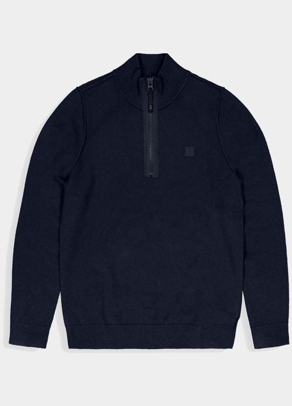 Butcher of Blue Half Zip Blauw Clifden Halfzip 1926002/890